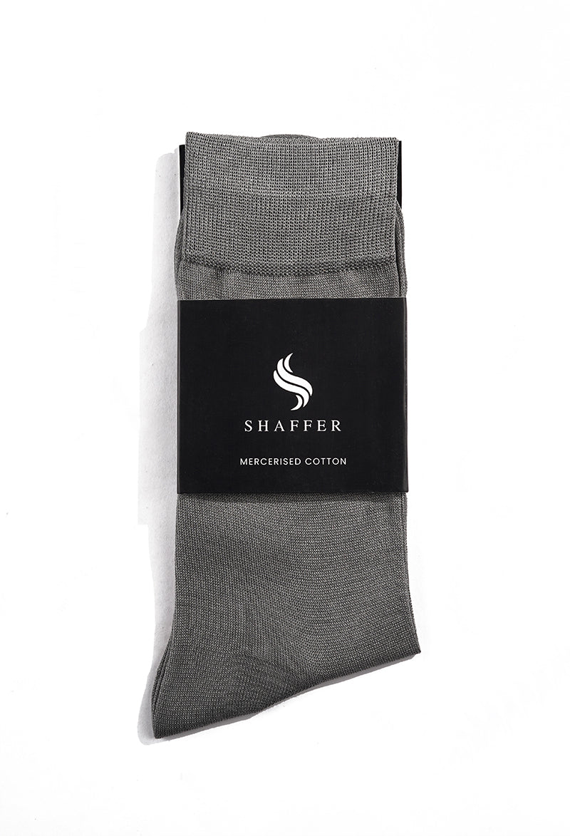 Steel Grey Crew Socks