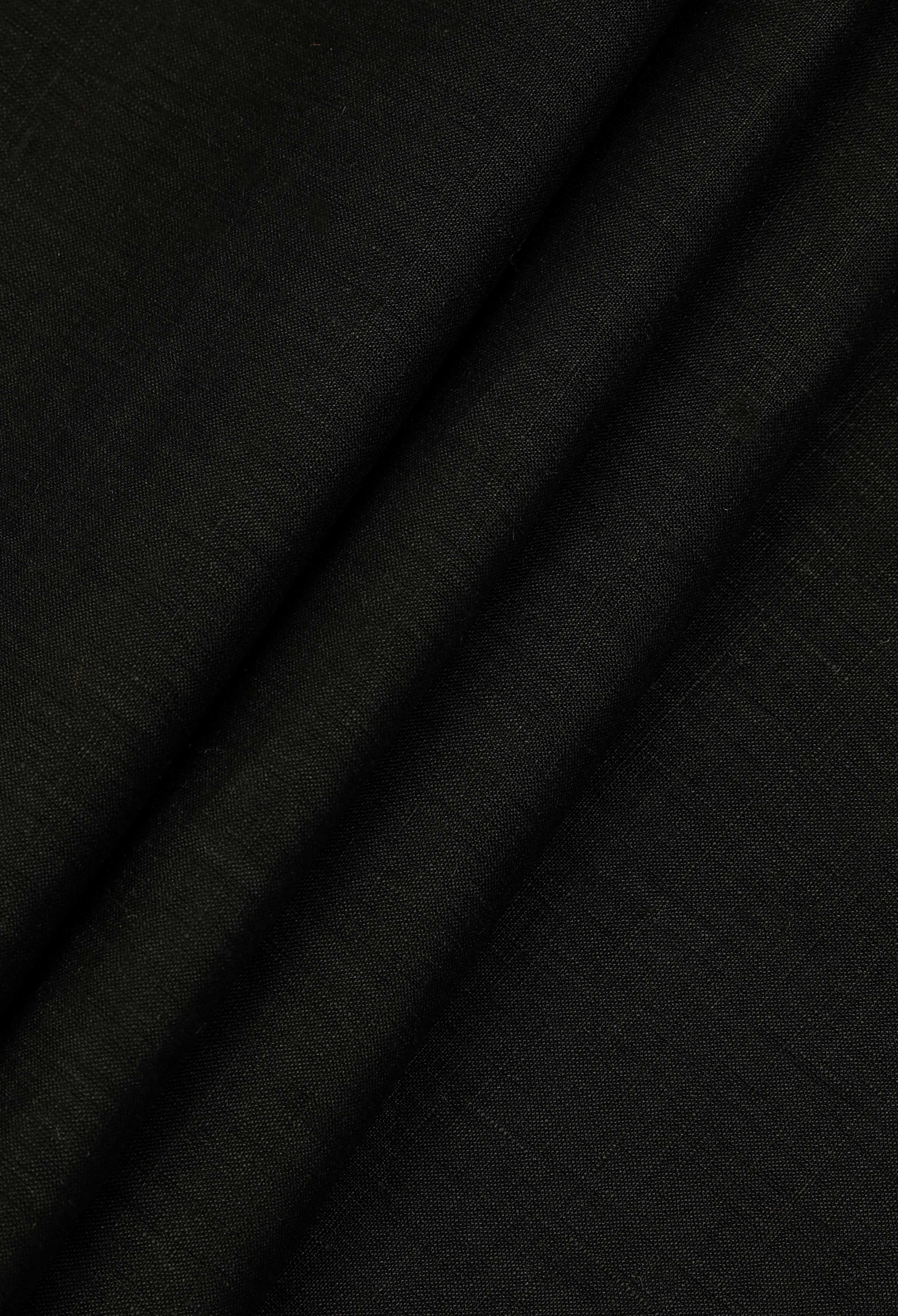 Coal Black Linen