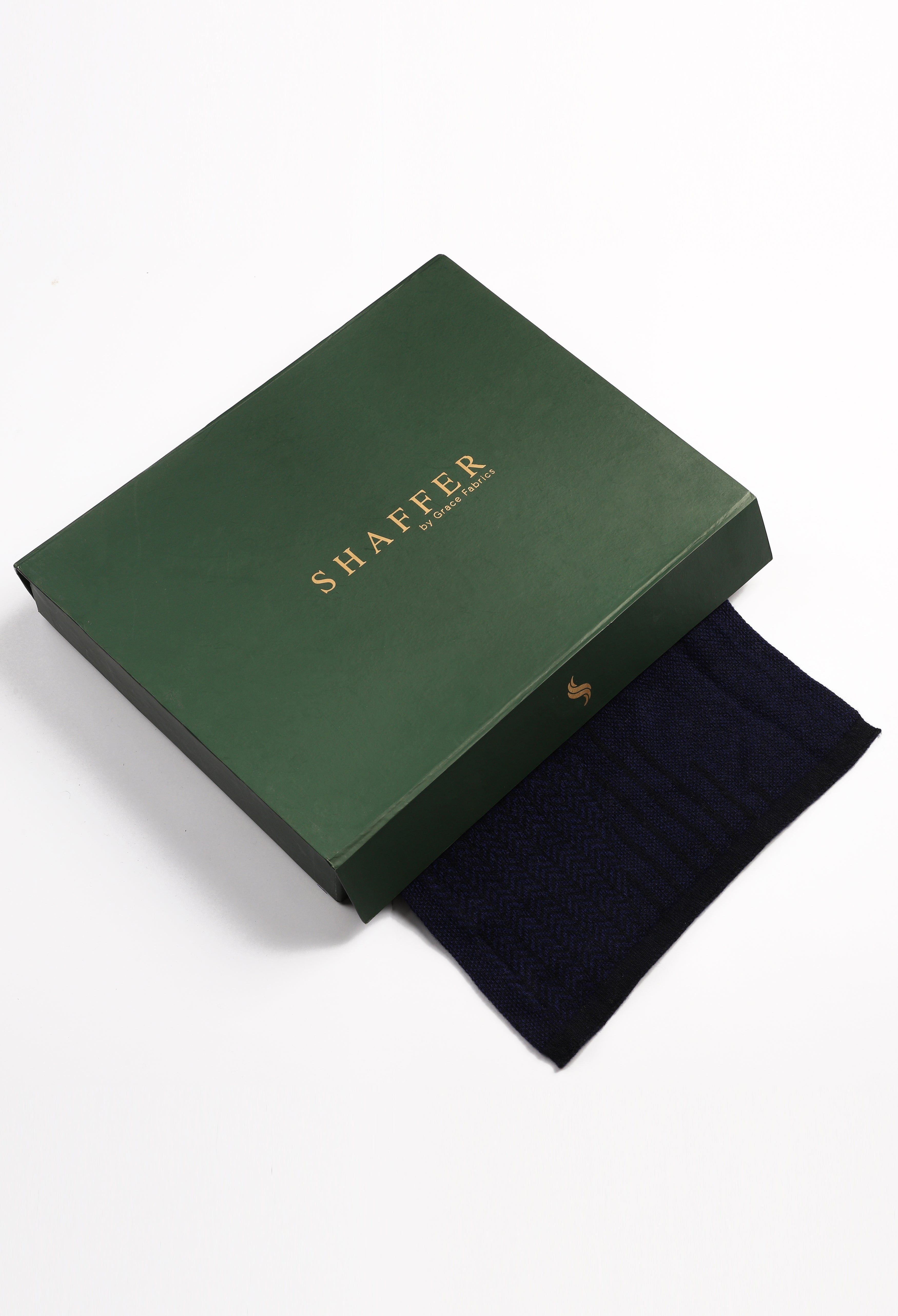 Navy Plain Woolen Muffler