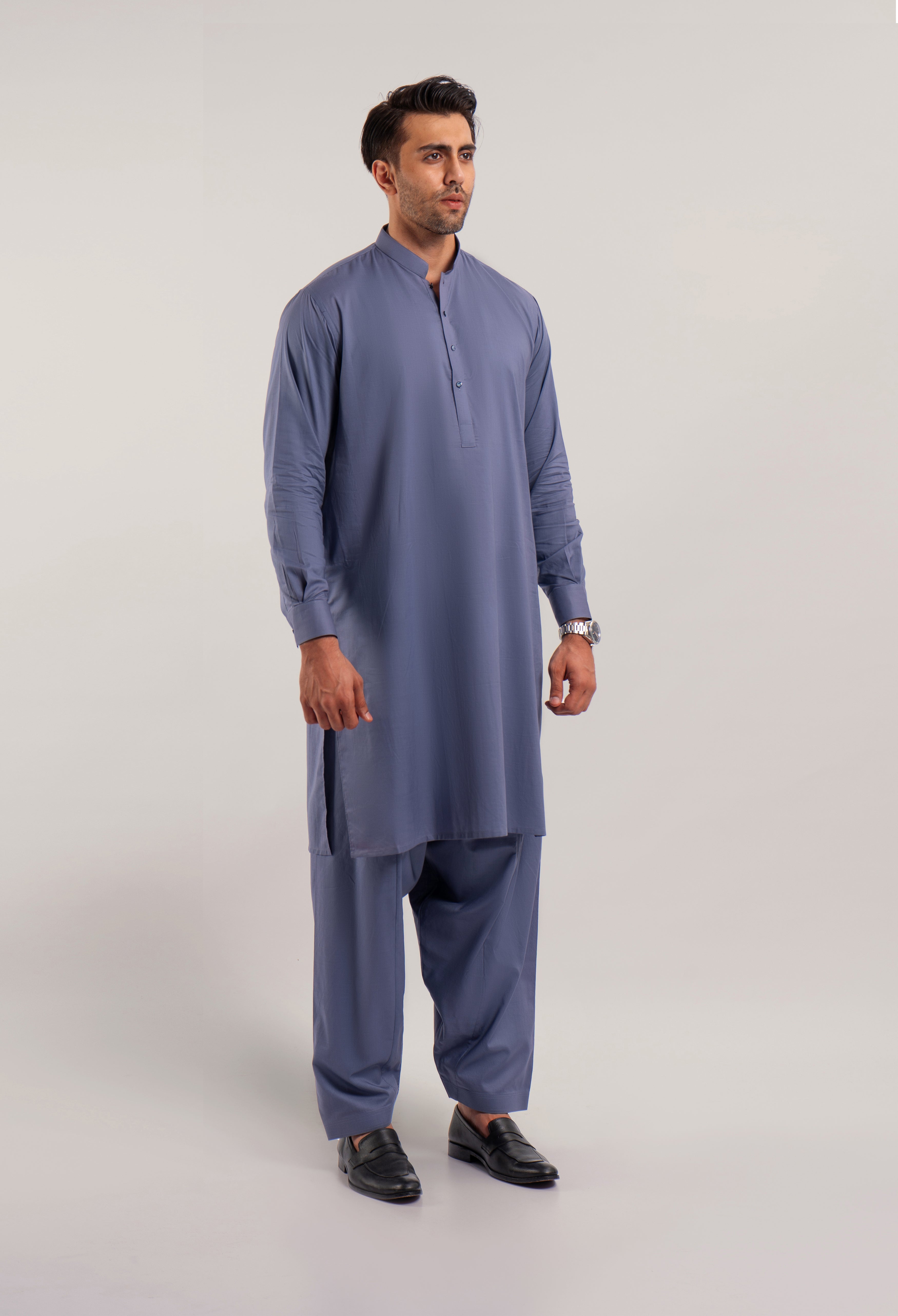 PURPLE PLAIN  KAMEEZ SHALWAR