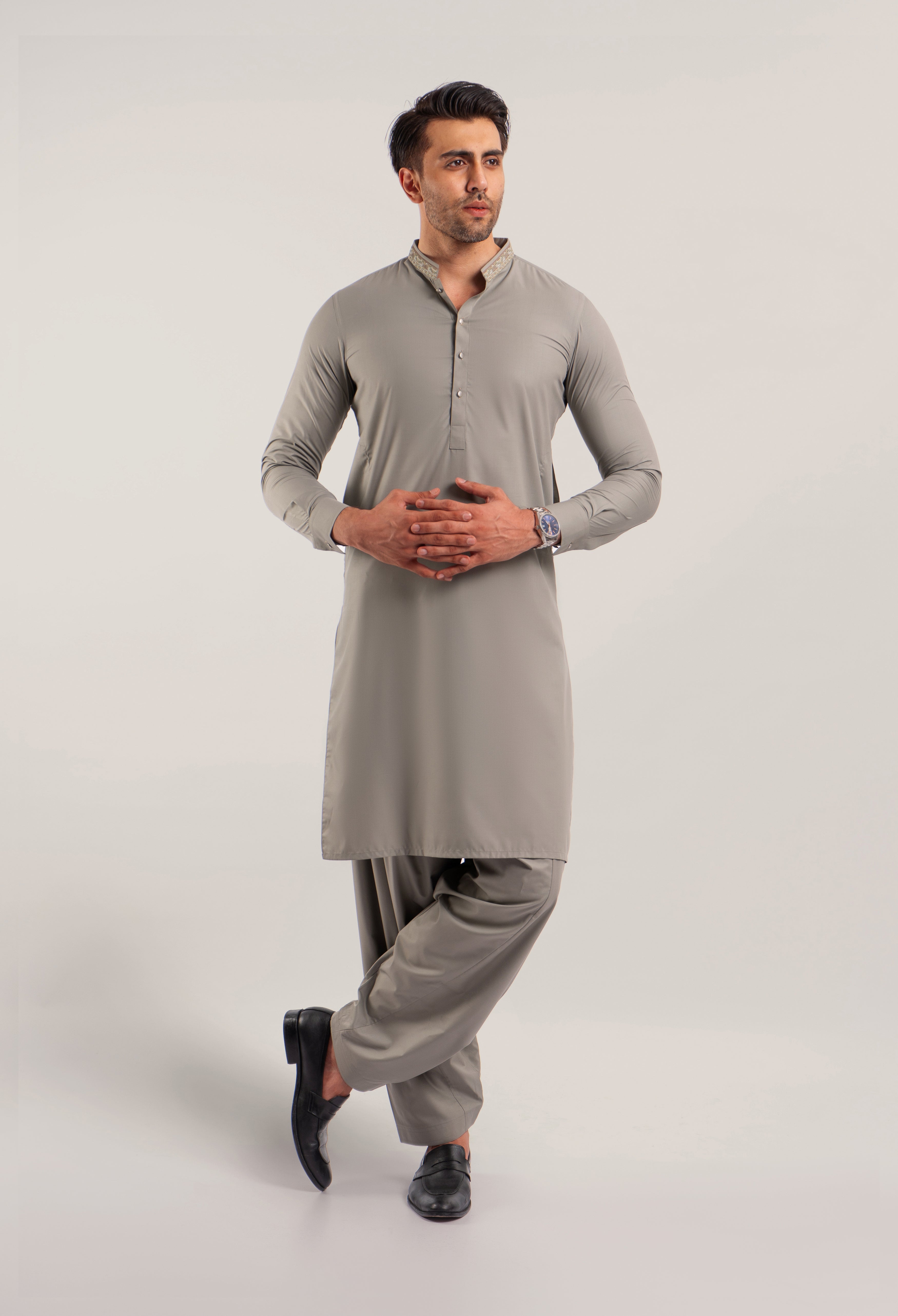 PISTA EMBROIDERED KAMEEZ SHALWAR