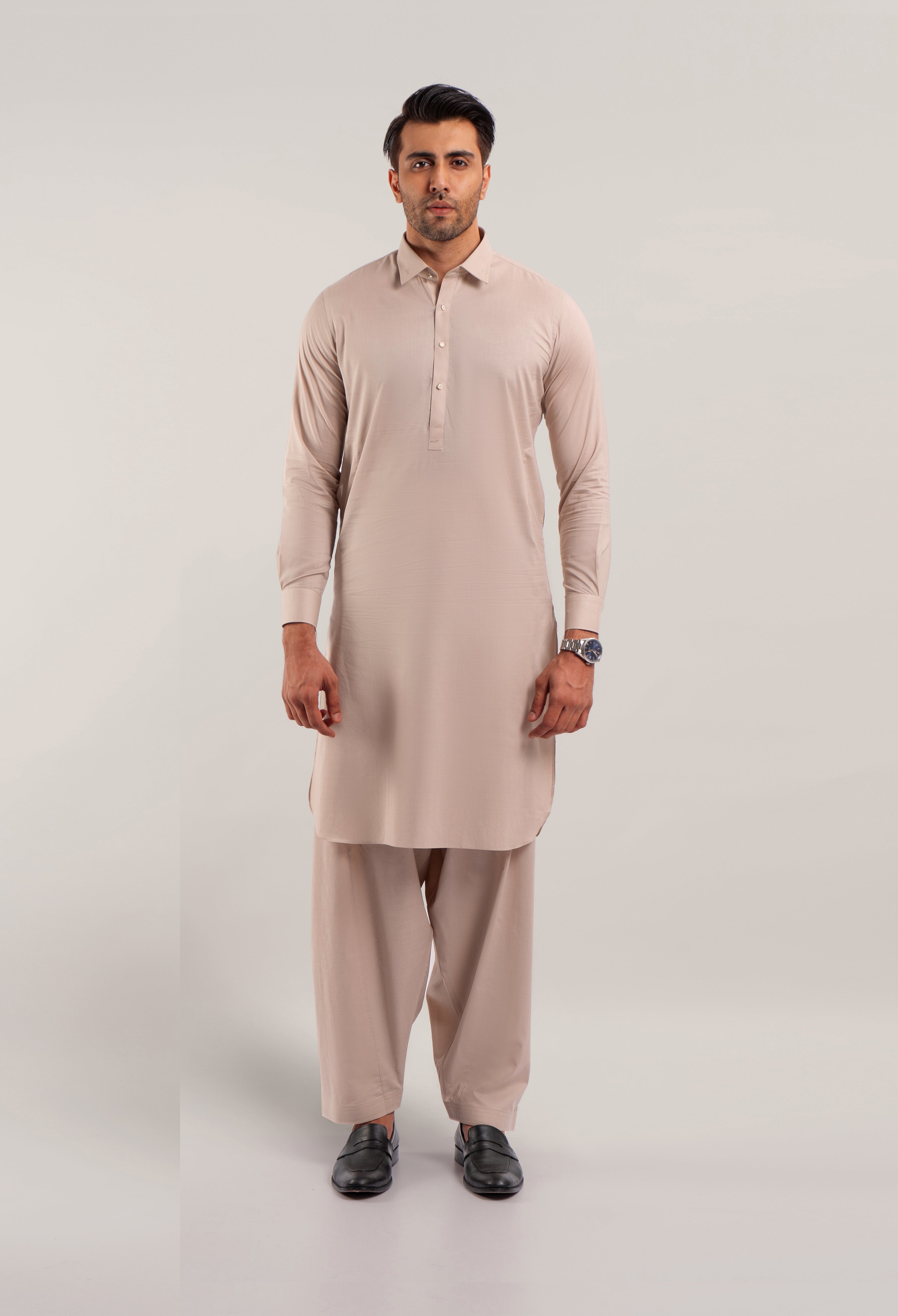 FAWN PLAIN KAMEEZ SHALWAR