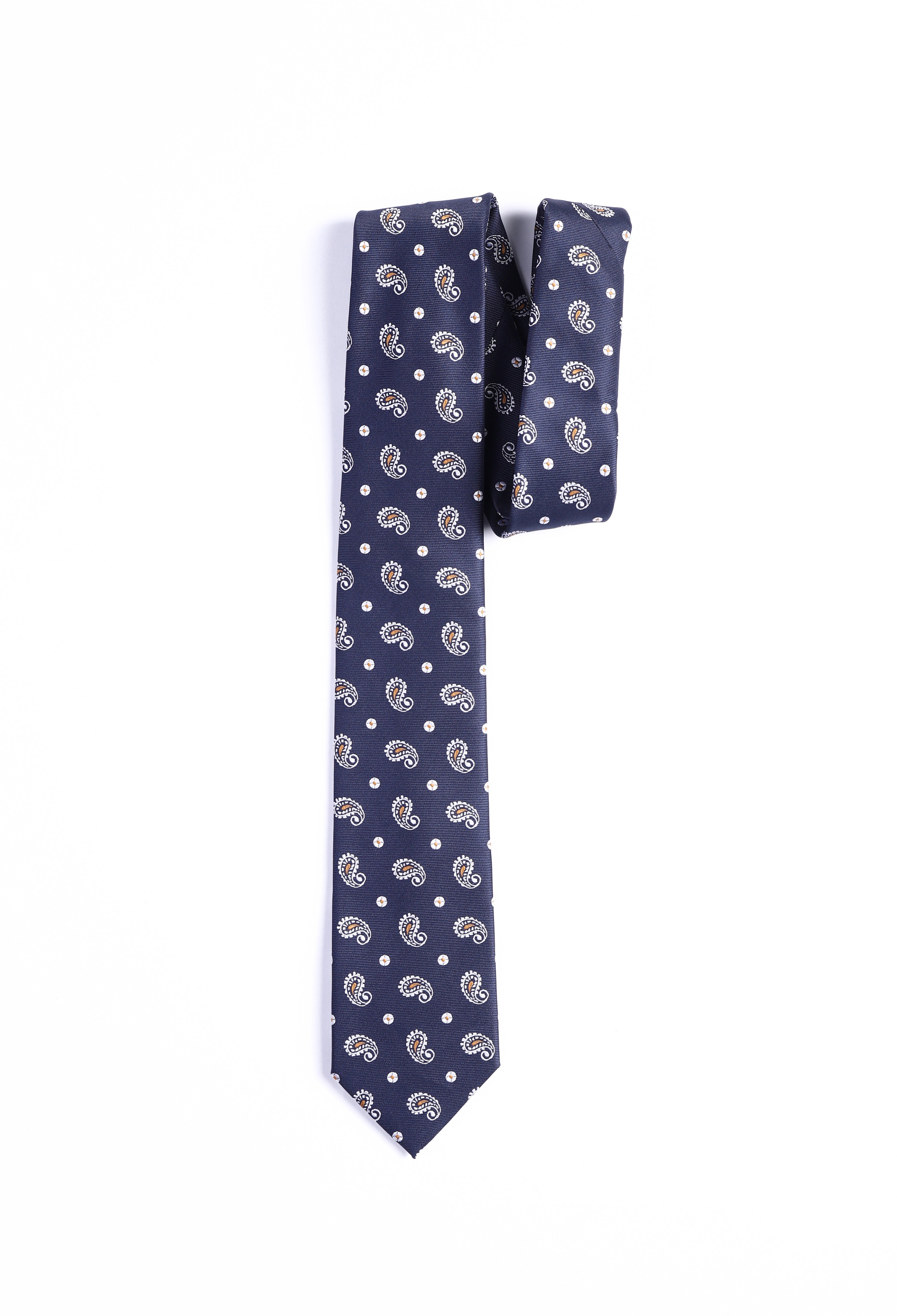 Denim Blue Paisley Tie