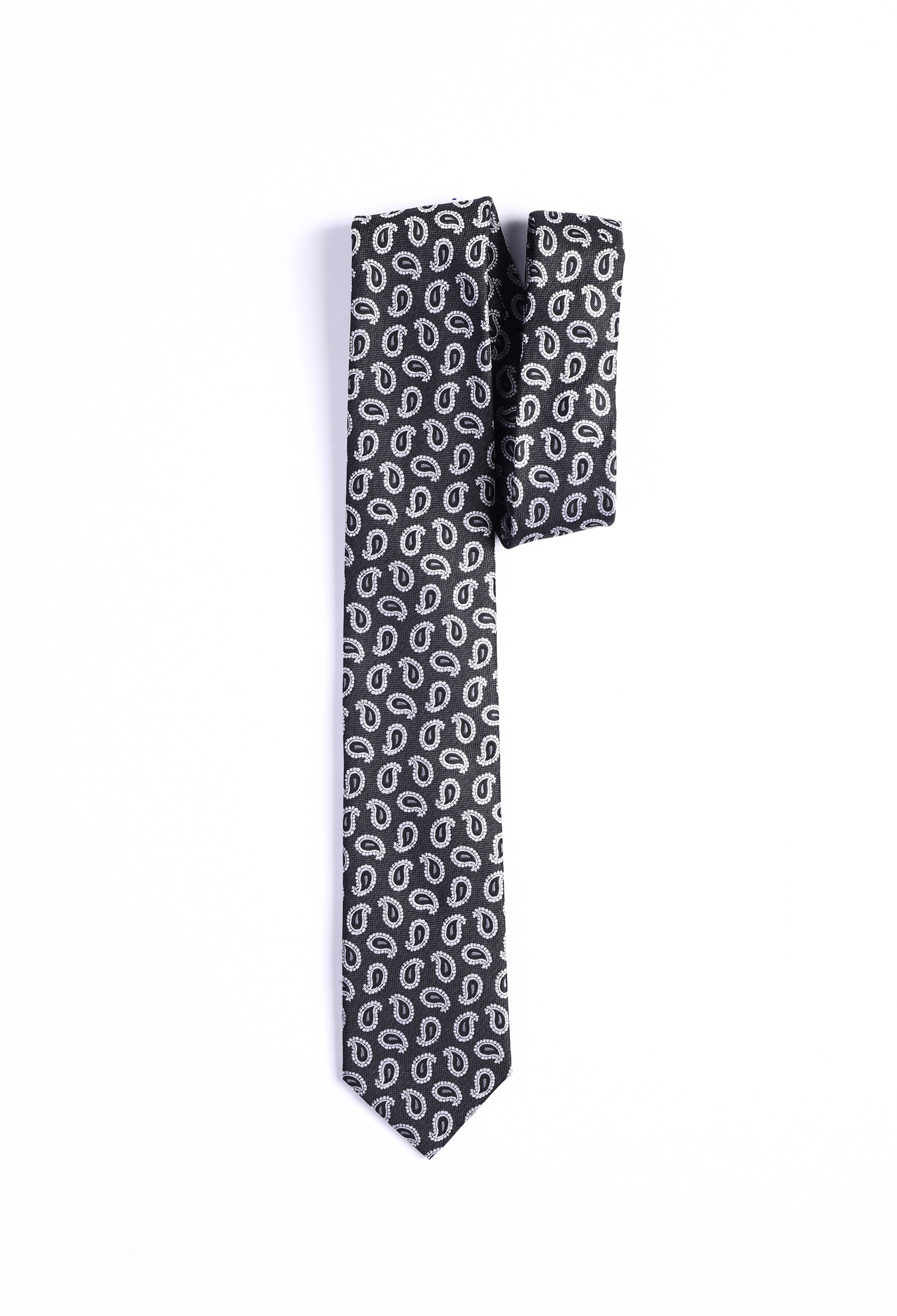 Old Black Paisley Tie