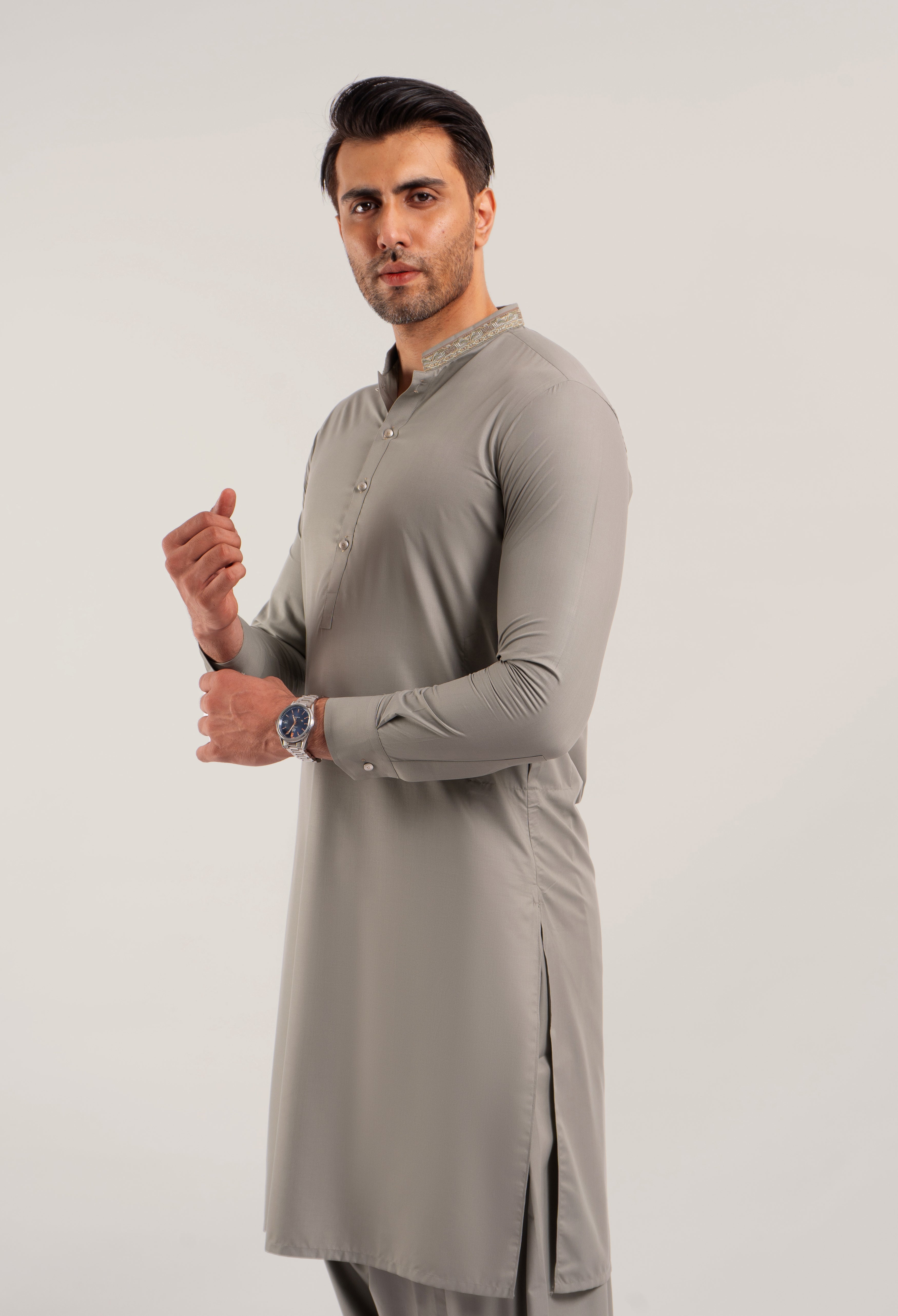 PISTA EMBROIDERED KAMEEZ SHALWAR