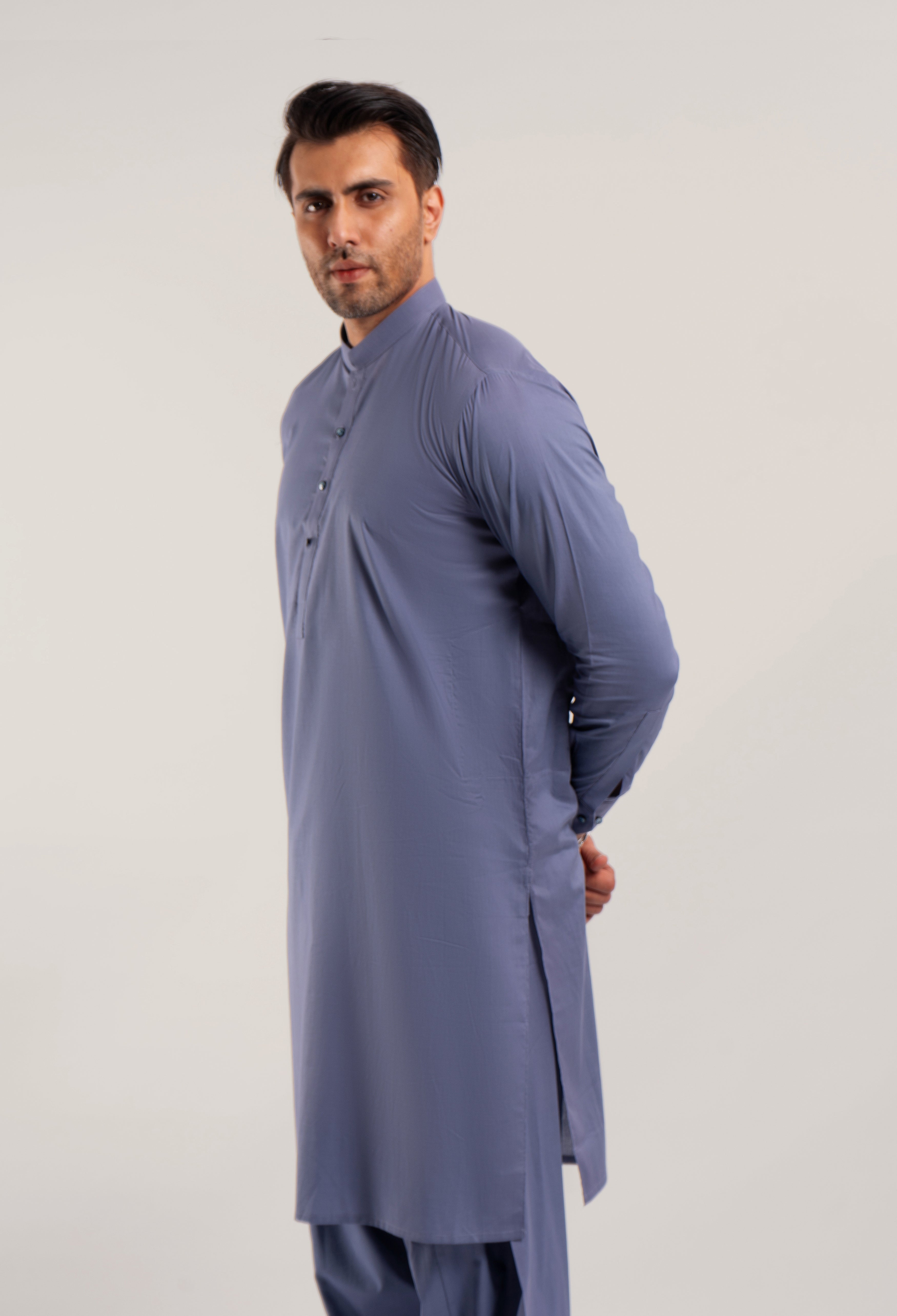 PURPLE PLAIN  KAMEEZ SHALWAR