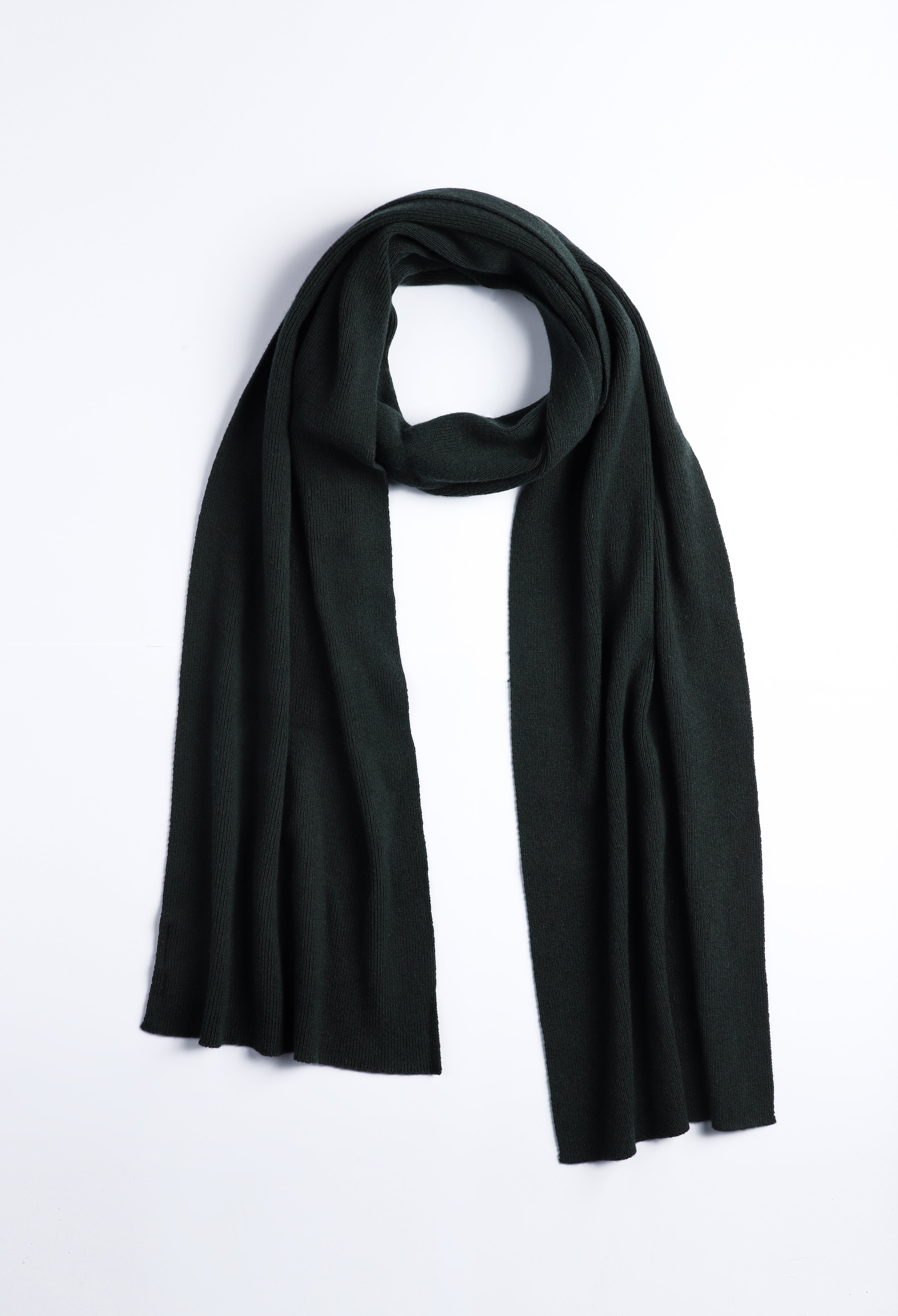 Dark Green Plain Woolen Muffler