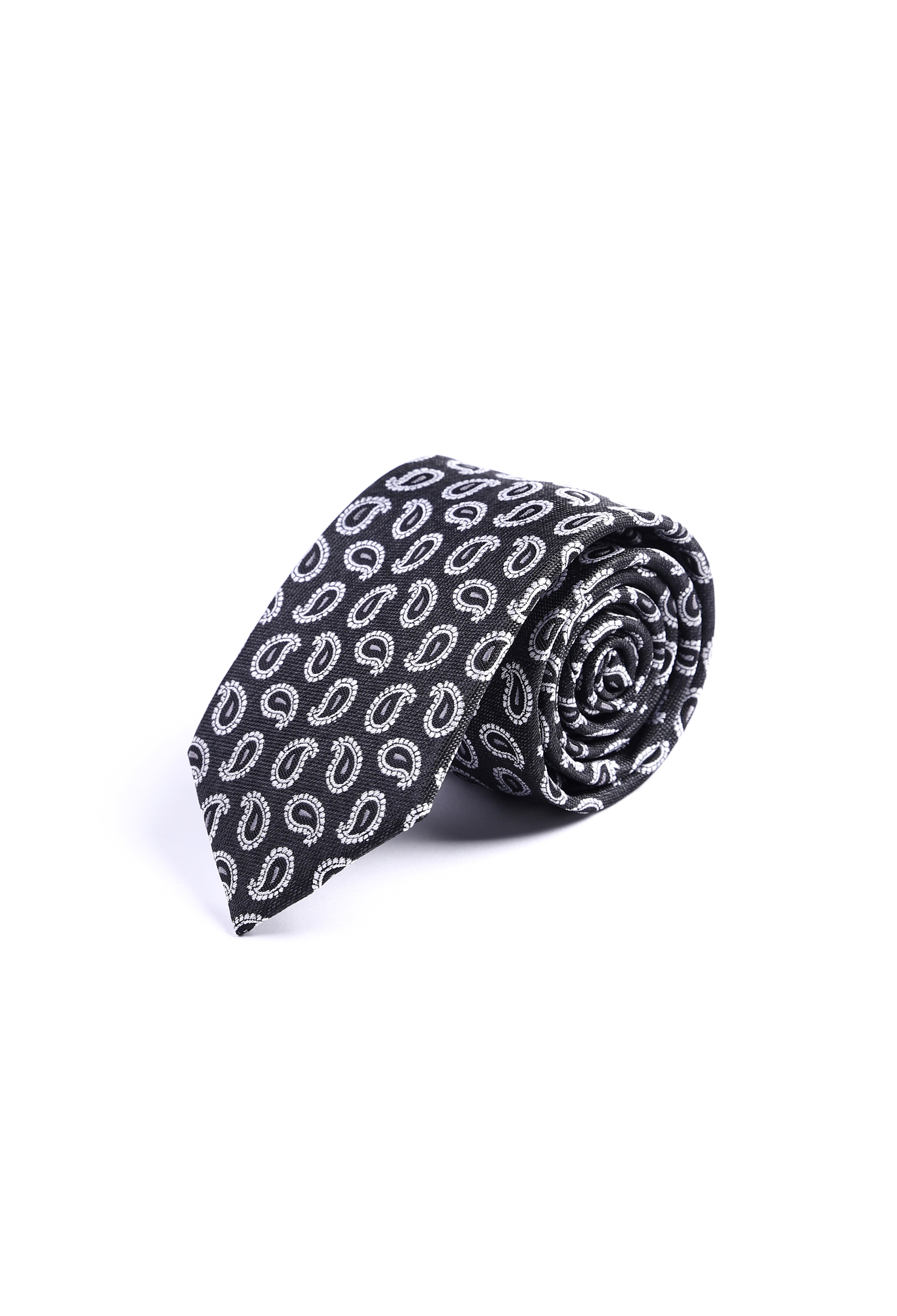 Old Black Paisley Tie