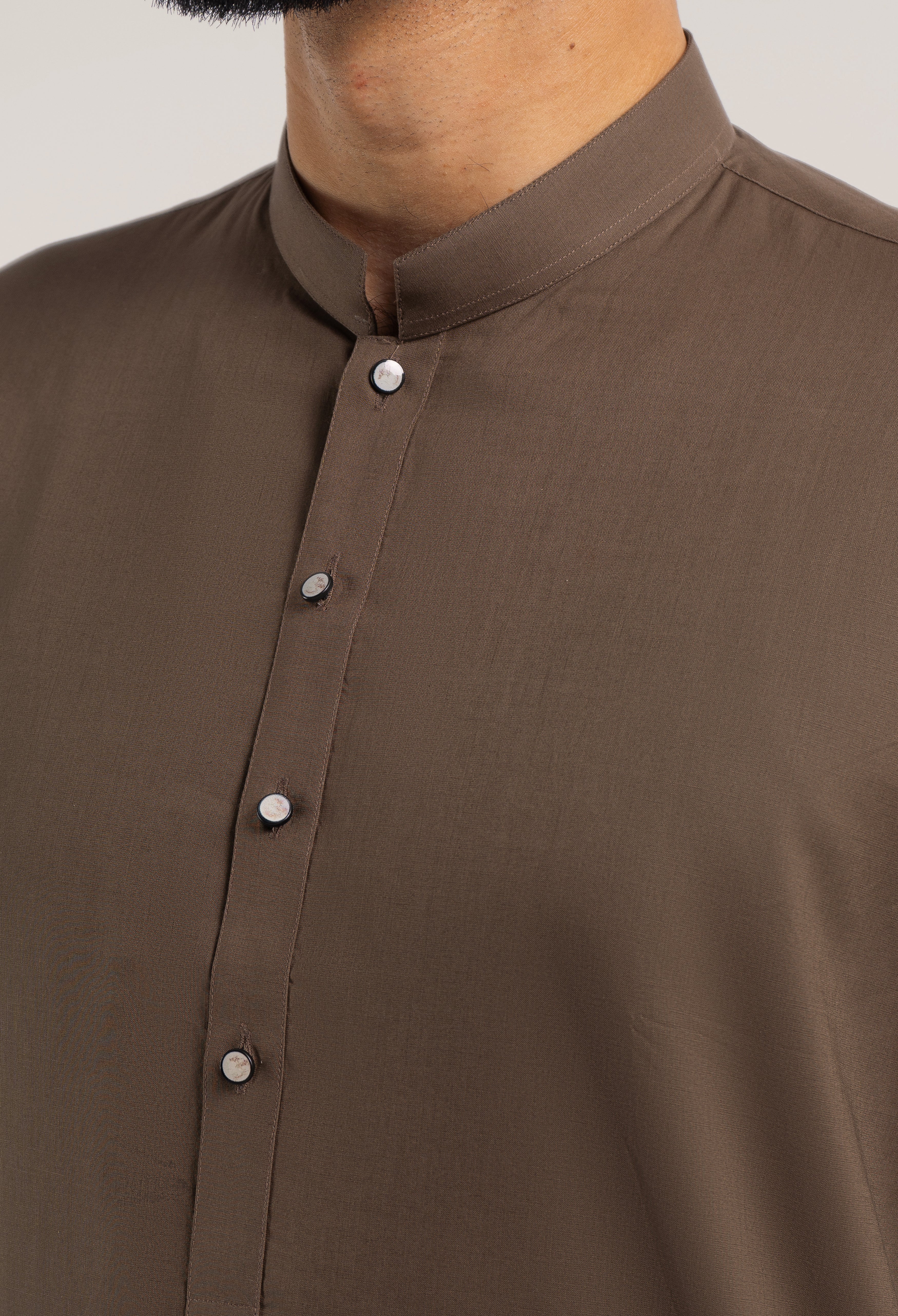 BROWN PLAIN  KAMEEZ SHALWAR