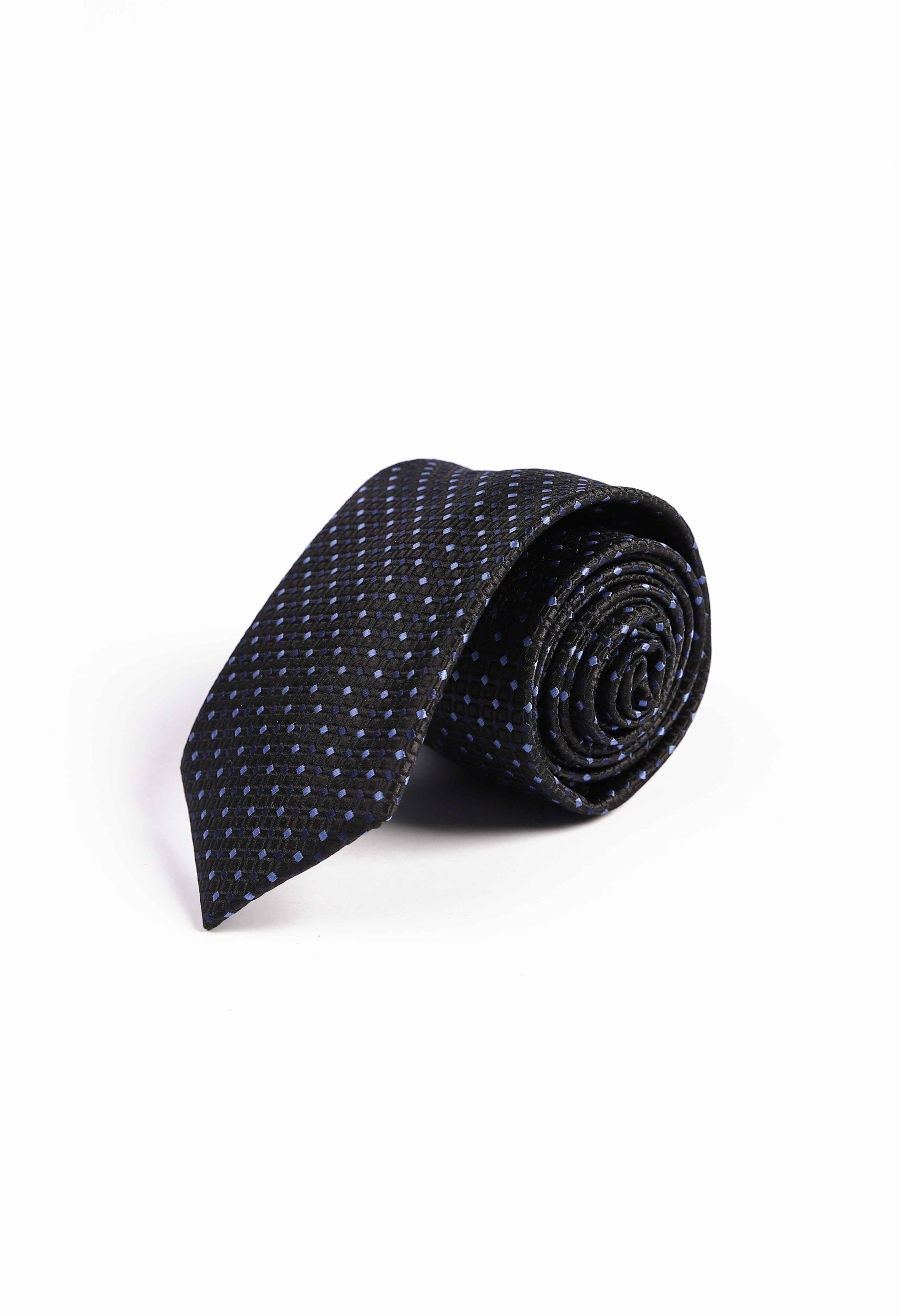 Navy Met Blue Pin Dot Tie