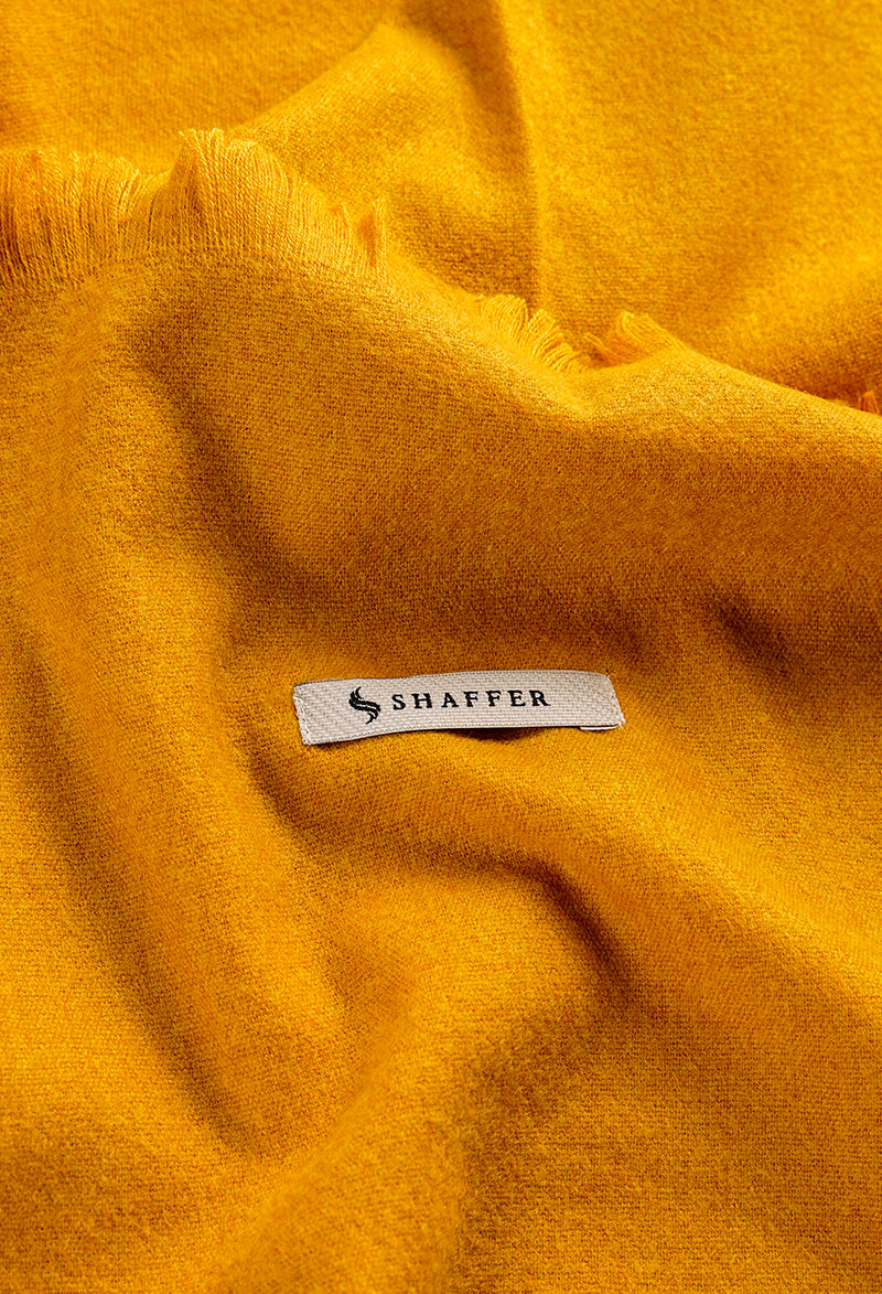 Mustard cashmere Stole