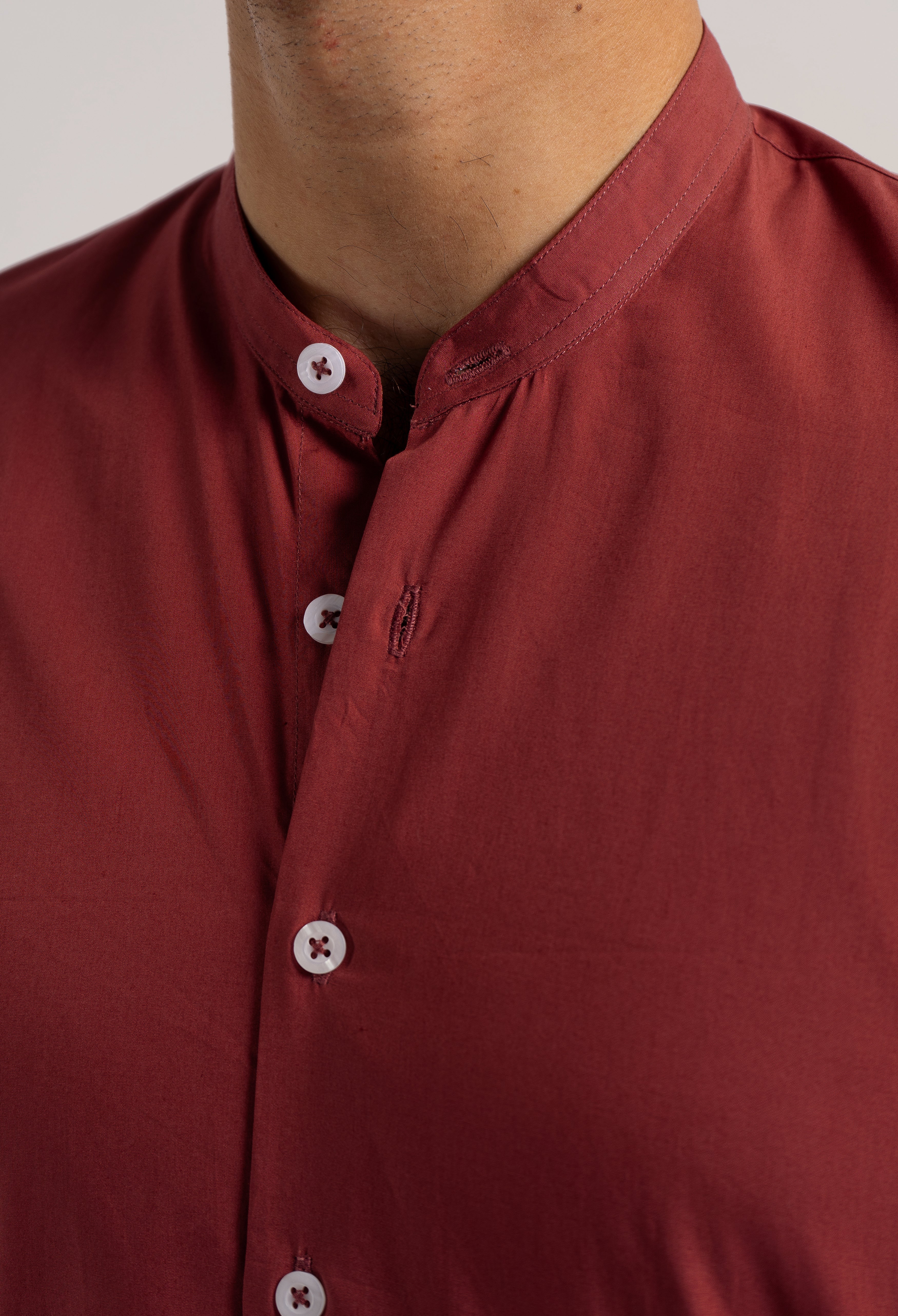 MAROON SEMI FORMAL SHIRT