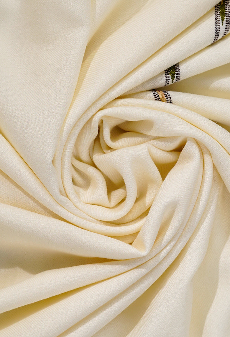 Daisy White - Pure Wool Men's Shawl