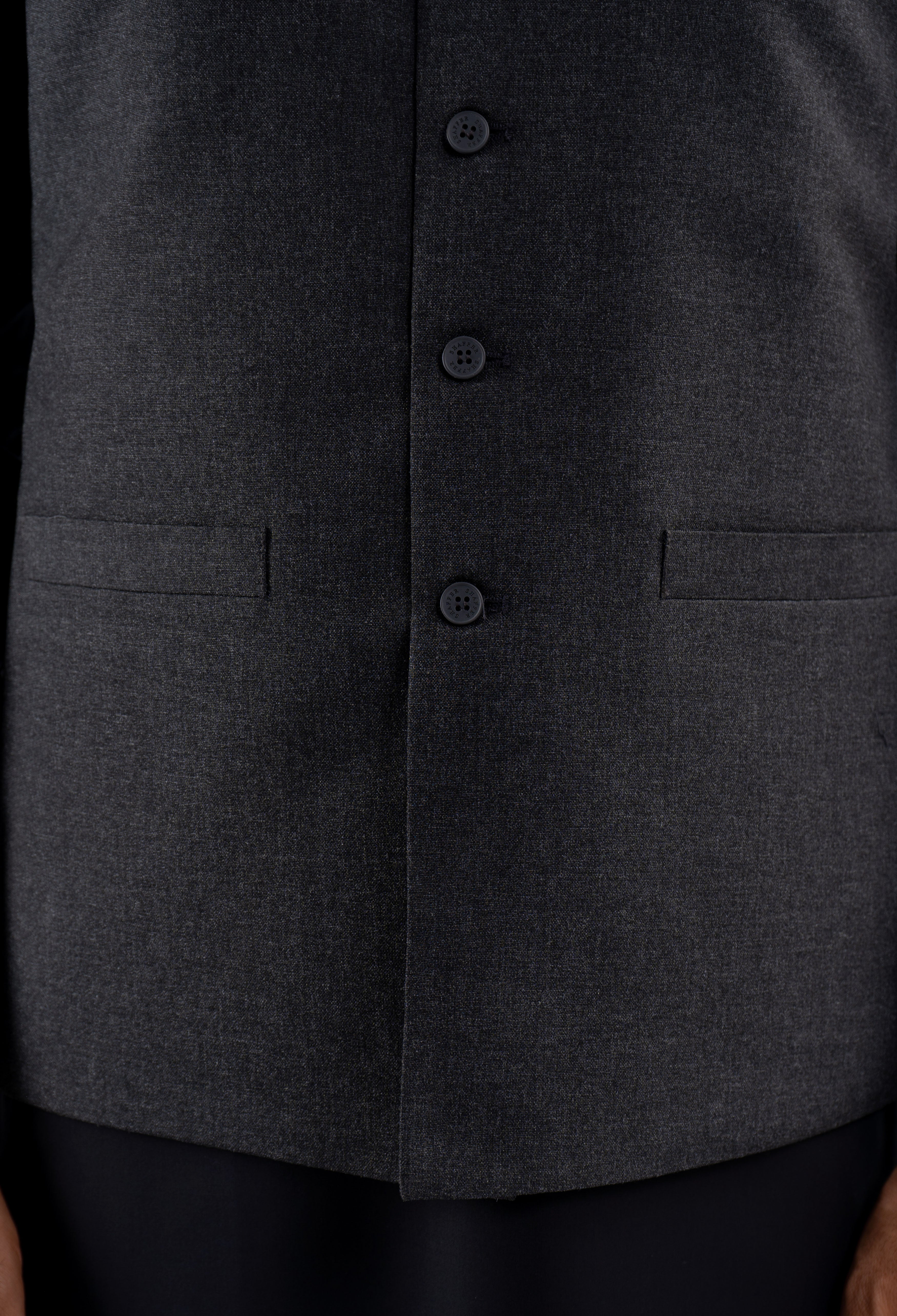 Burned Grey Plain Waistcoat