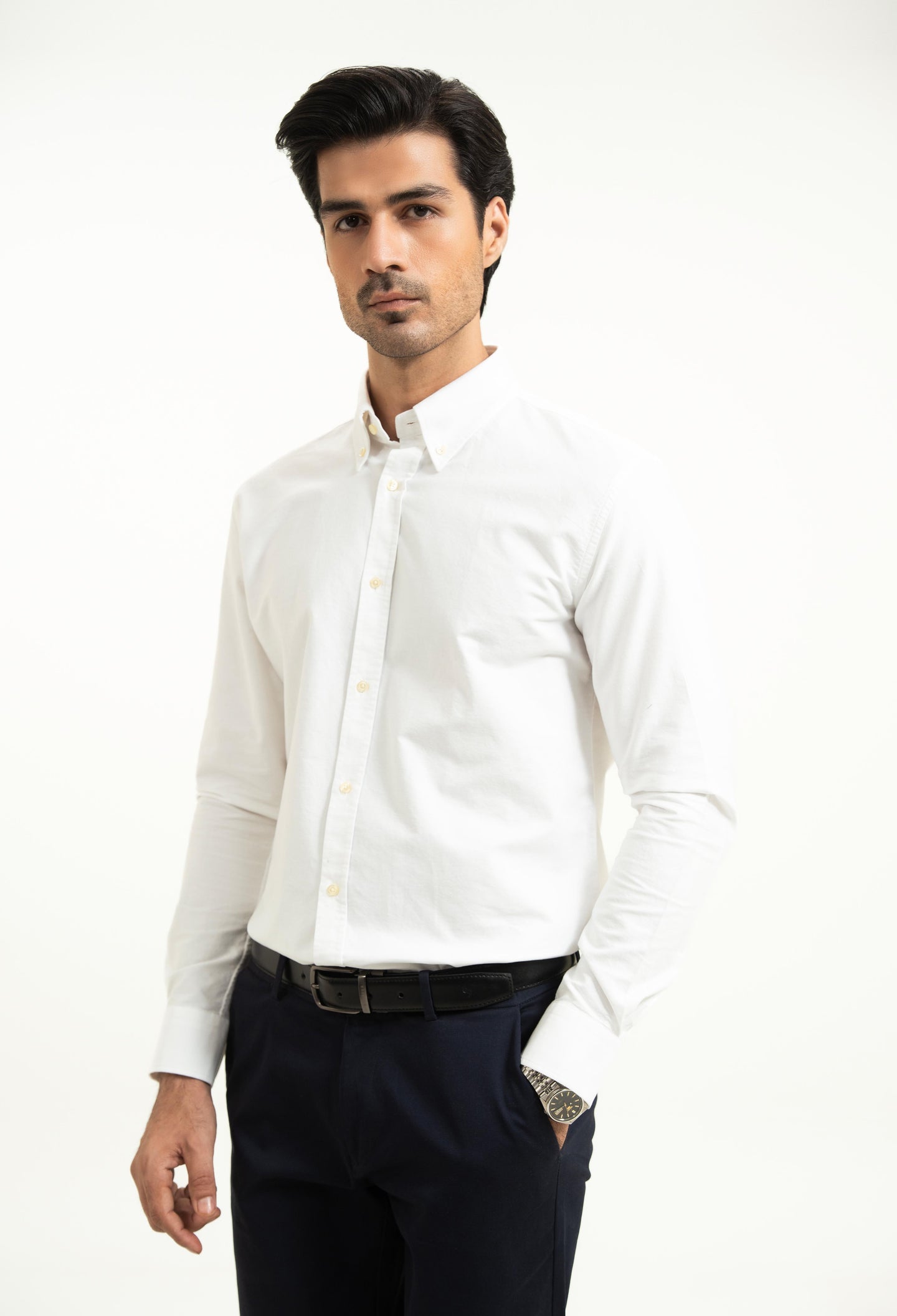 Bone White Oxford Shirt