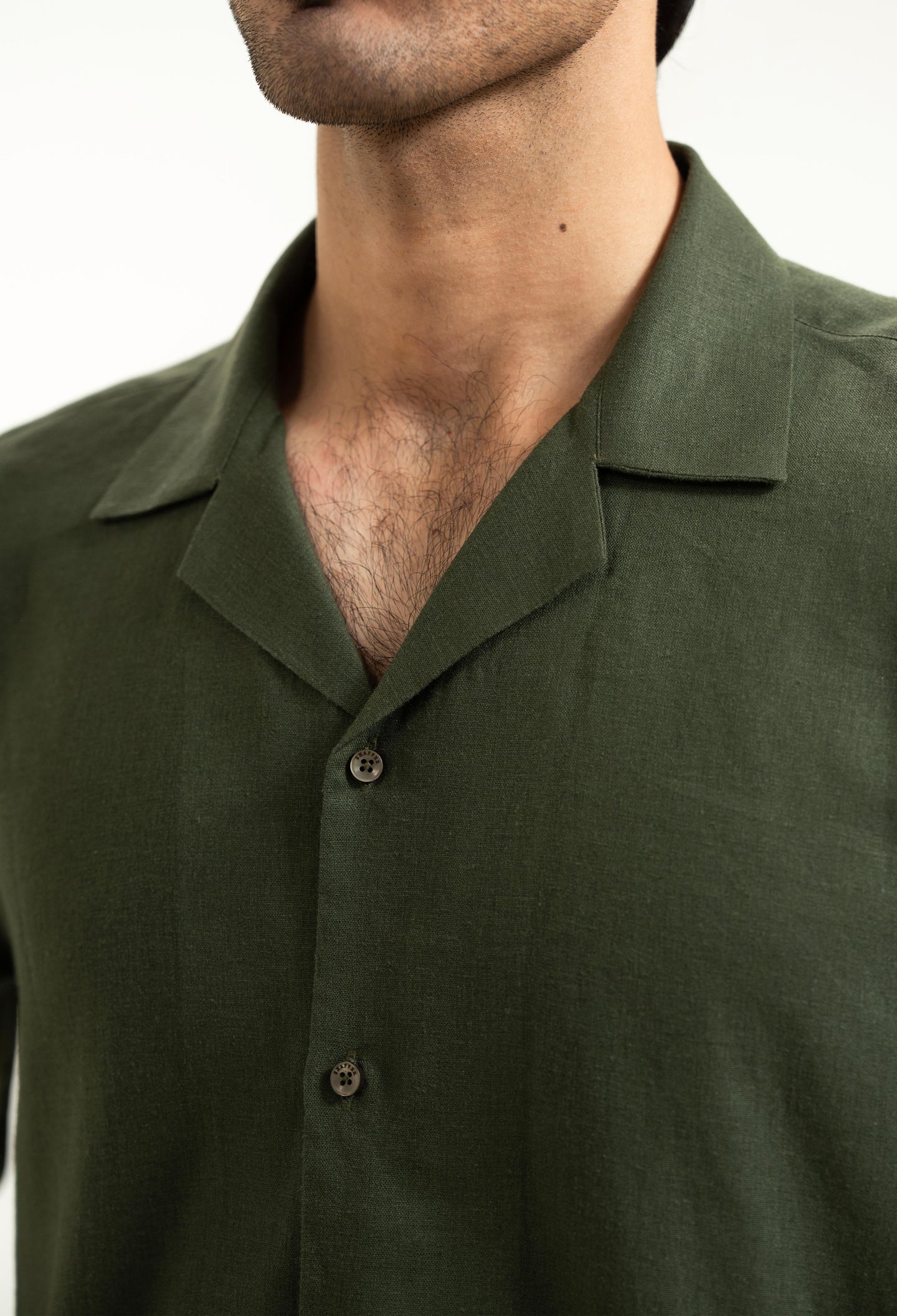 Alpine Green Linen Shirt