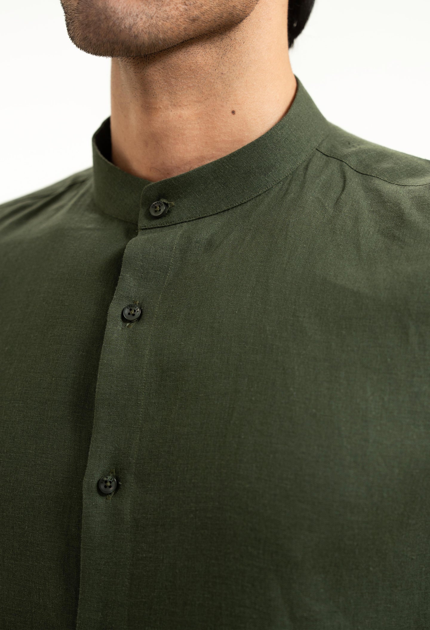 Alpine Green Linen Shirt
