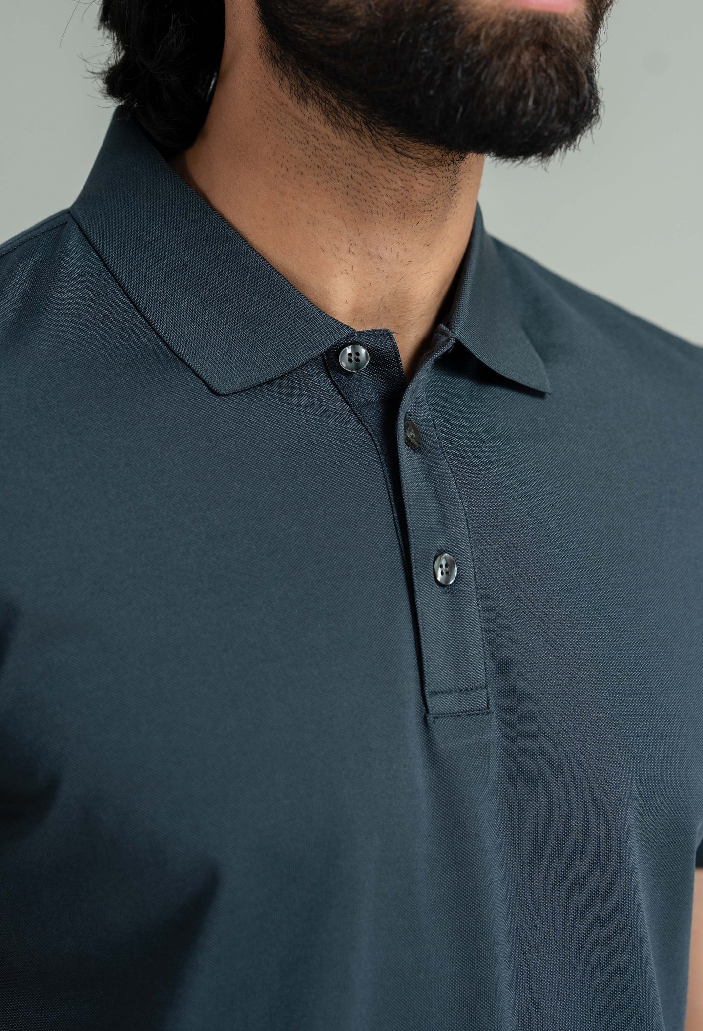 Charcoal Grey Basic Polo