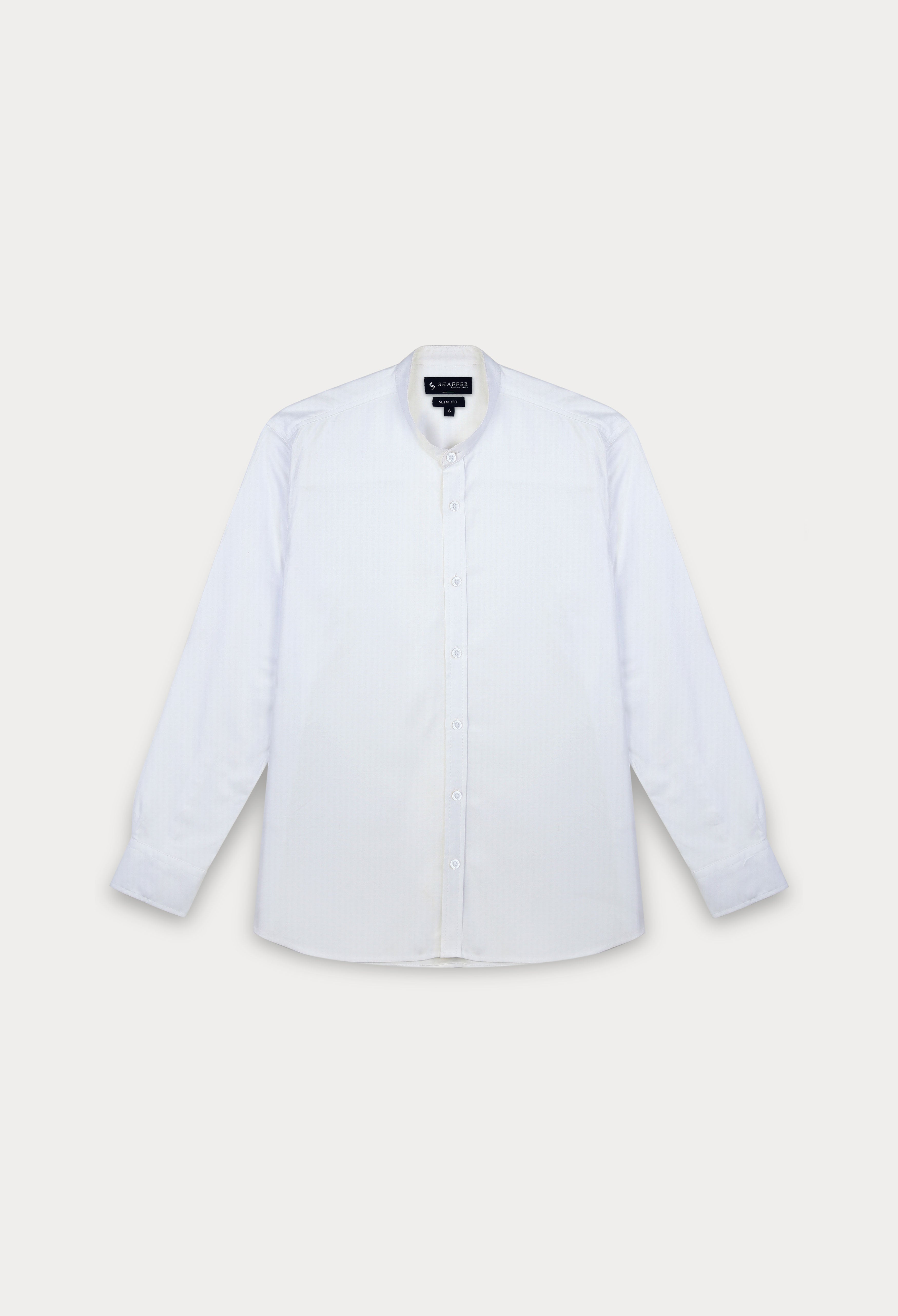 WHITE SEMI FORMAL SHIRT