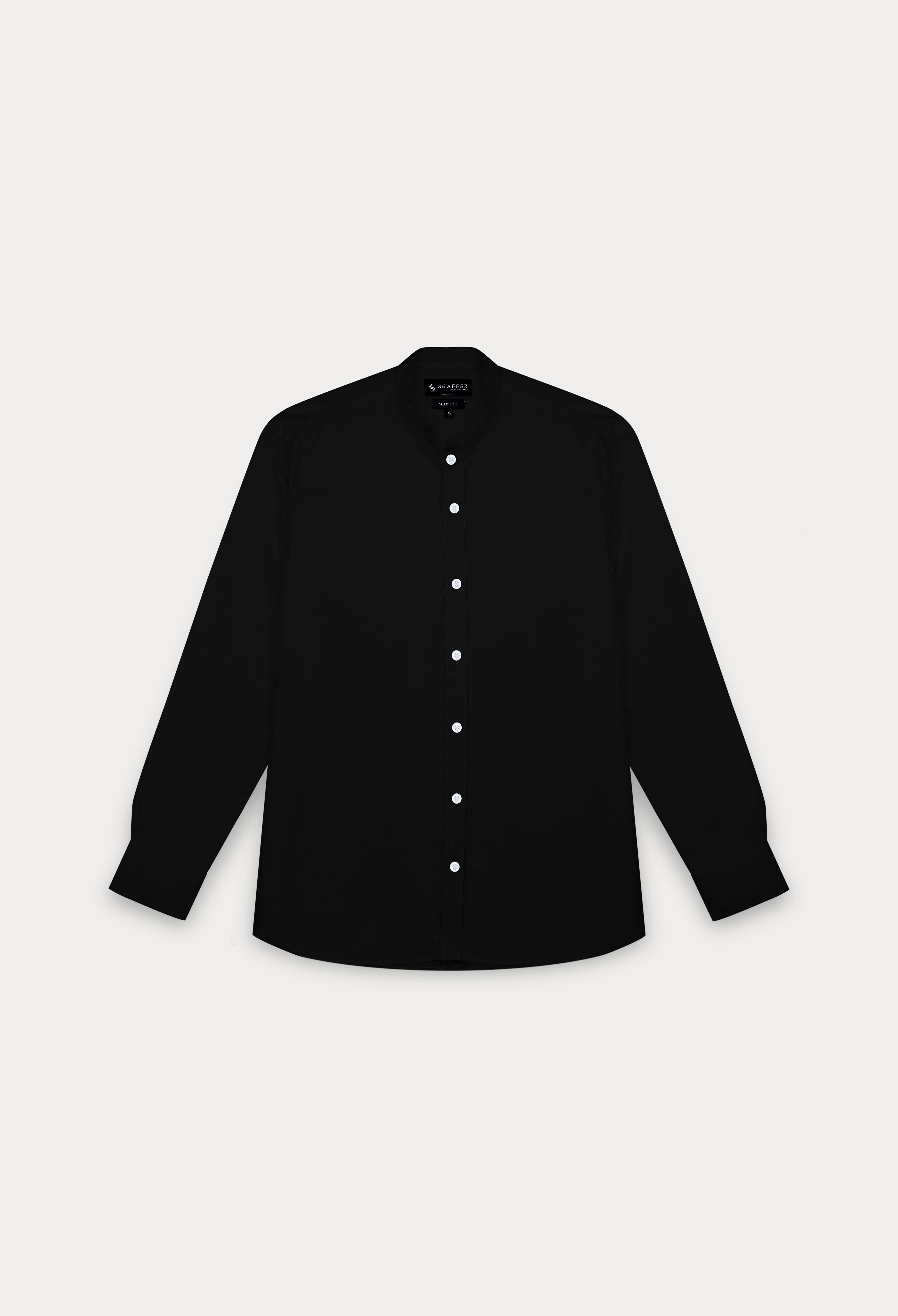 BLACK SEMI FORMAL SHIRT