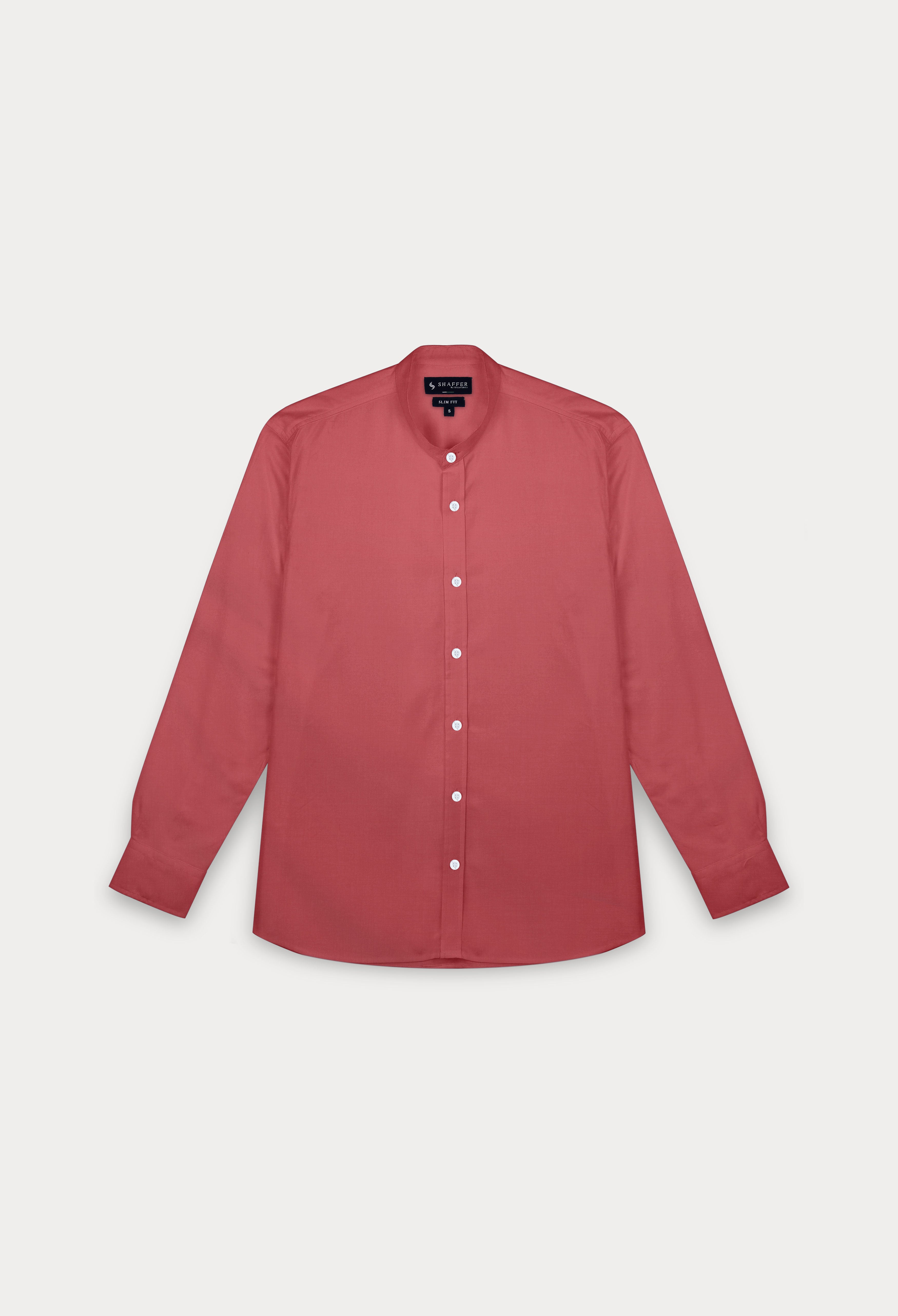 MAROON SEMI FORMAL SHIRT