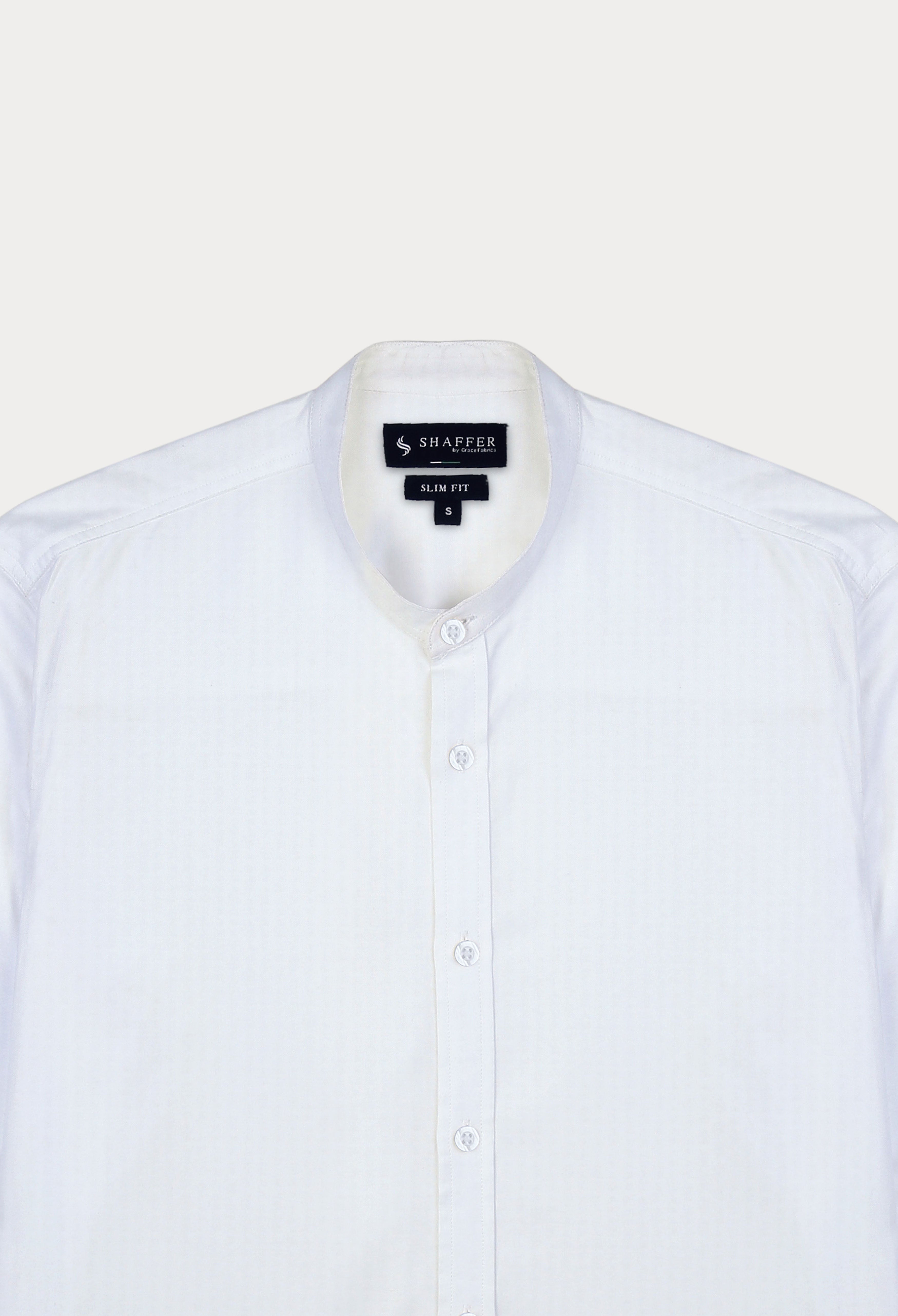 WHITE SEMI FORMAL SHIRT