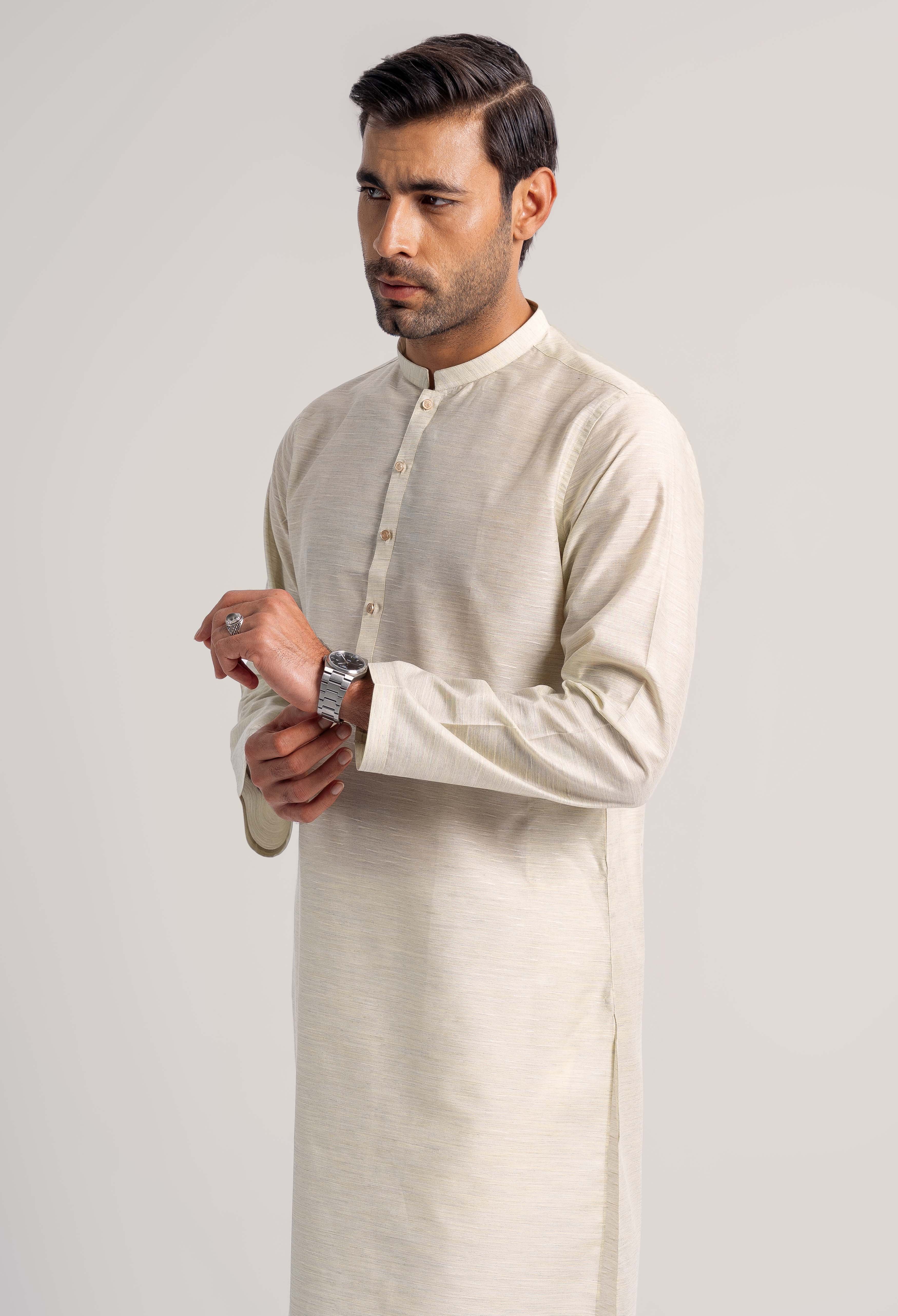 Lira Silk-Pine Beige kurta