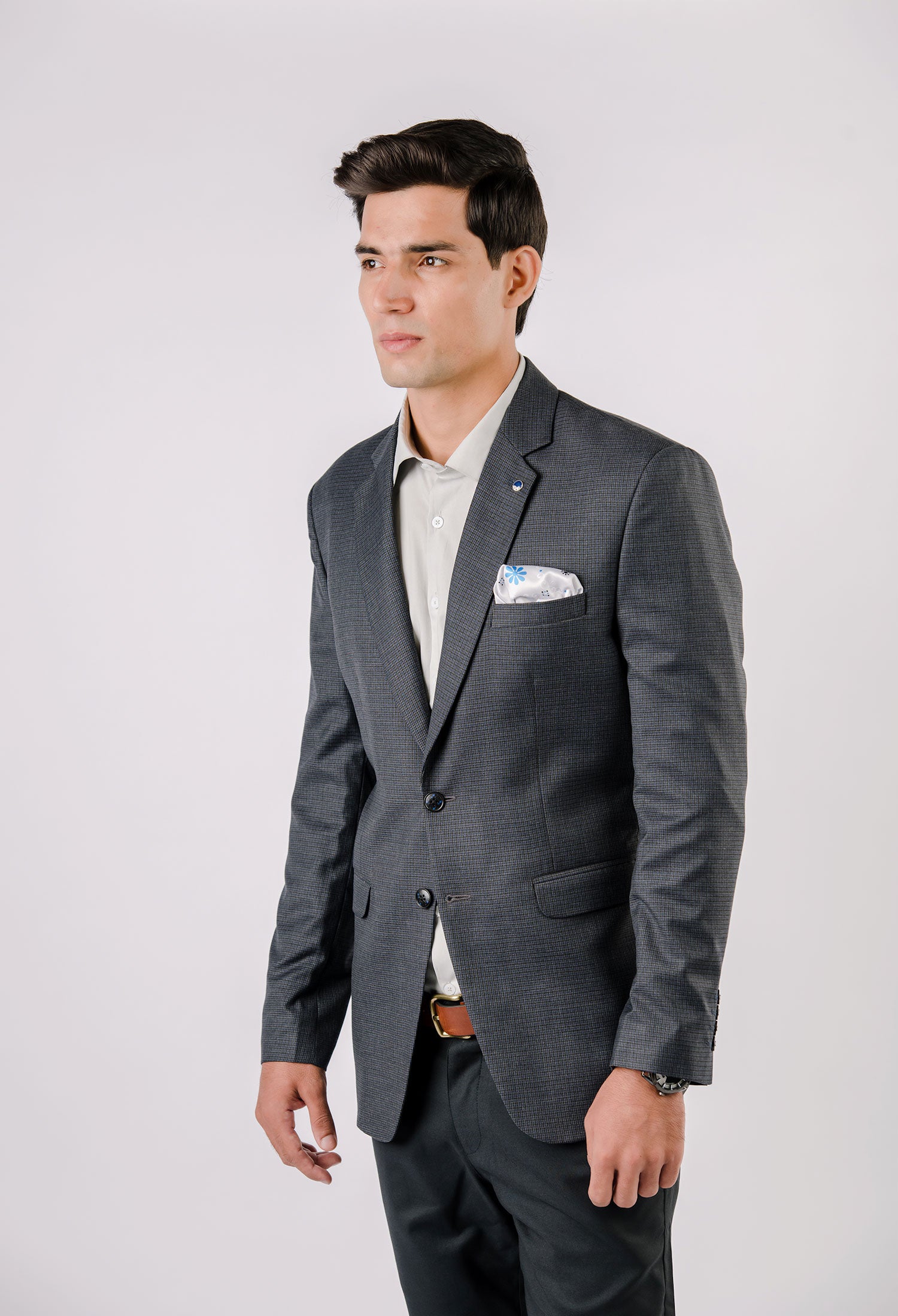 Mens charcoal deals grey blazer