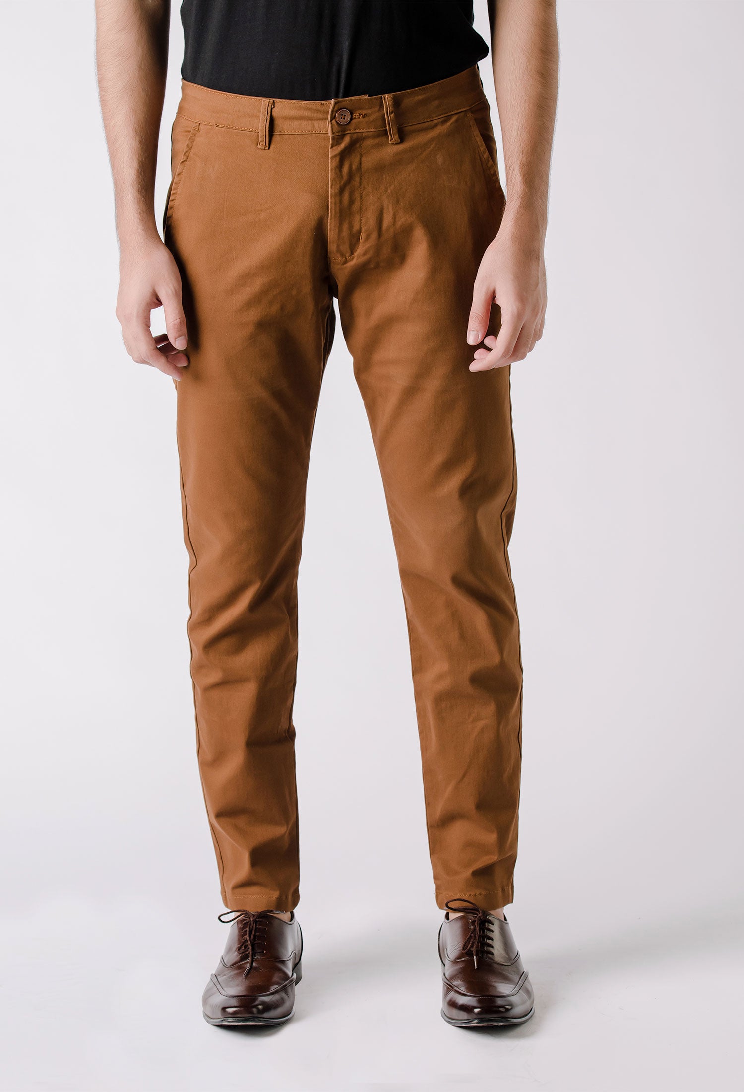 Rust Cotton Chino Pant