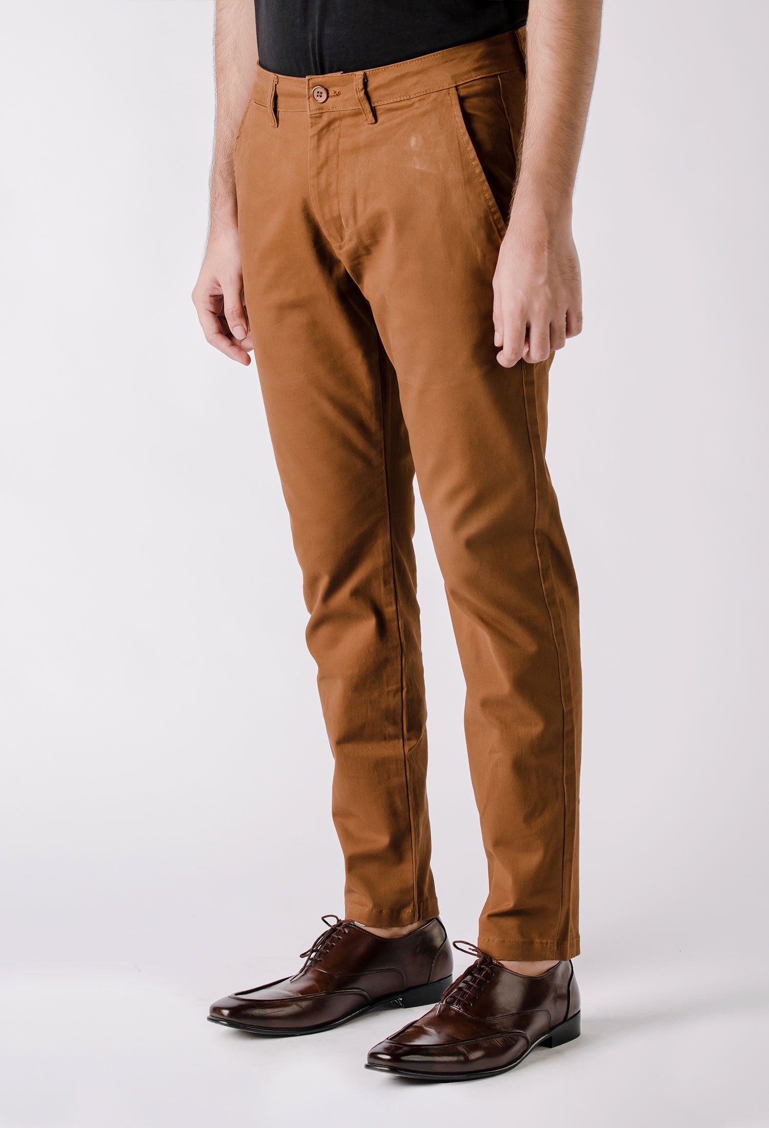 Rust Cotton Chino Pant