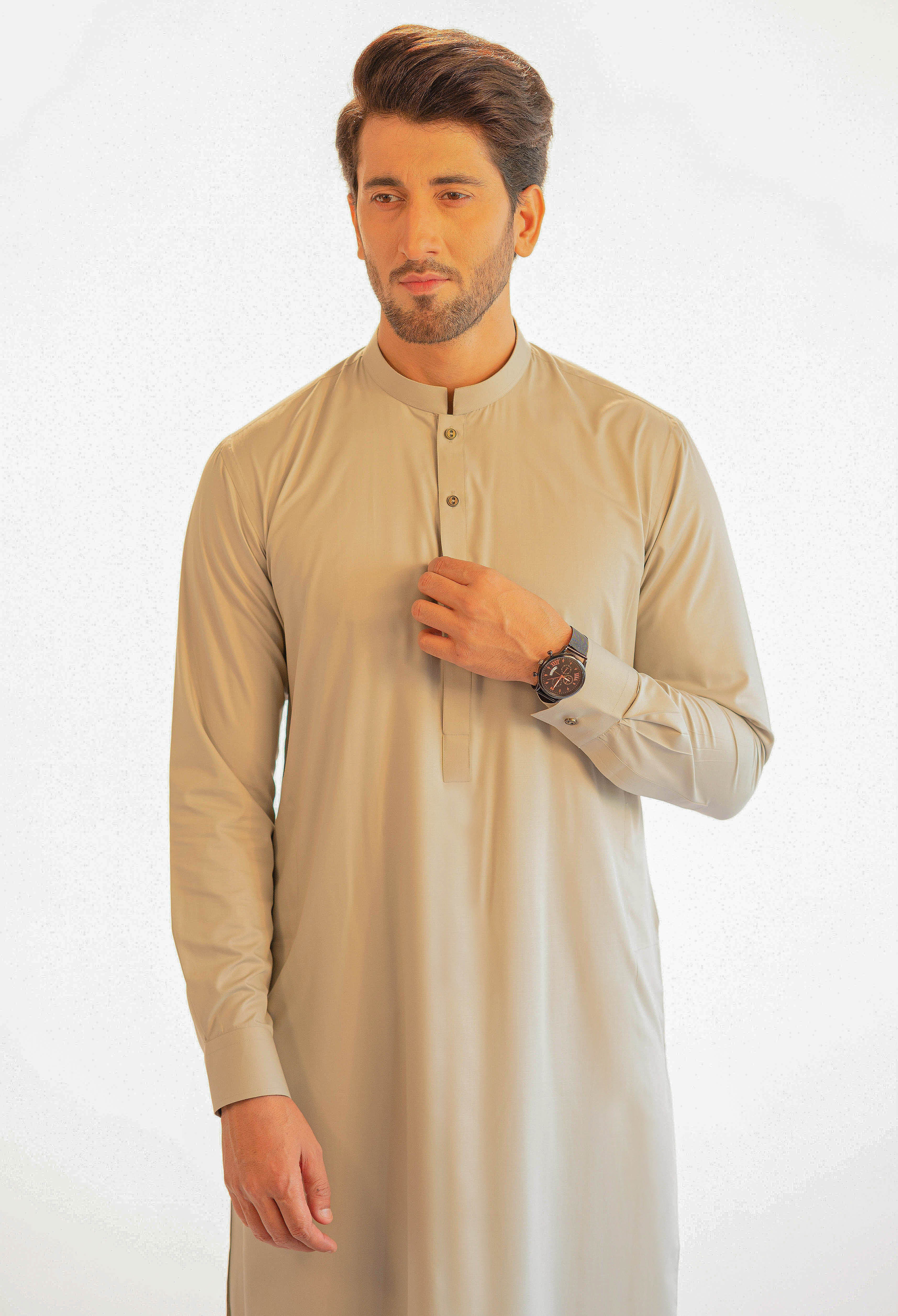 Pale Oak Plain kameez Shalwar