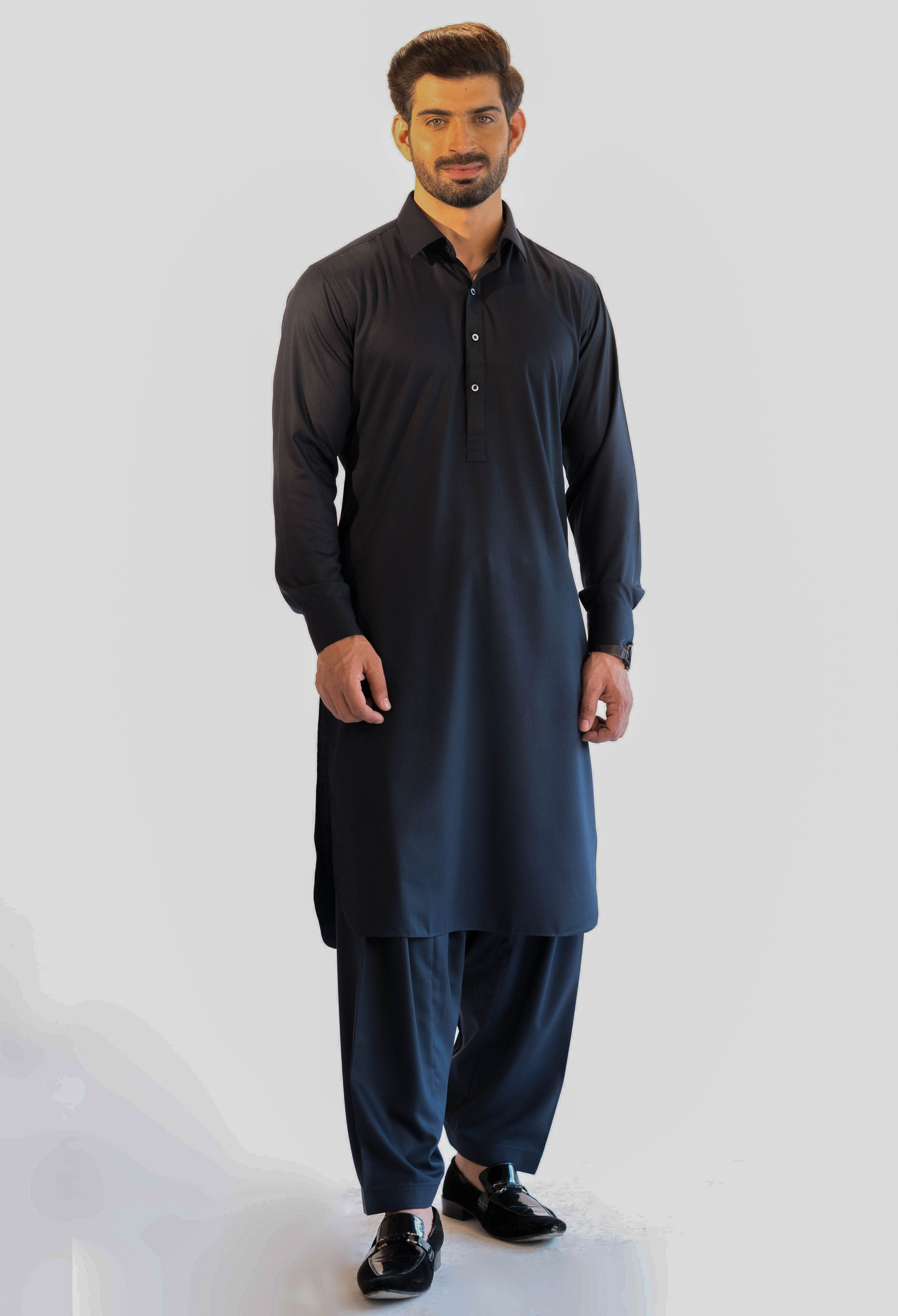 DELFT BLUE PLAIN KAMEEZ SHALWAR