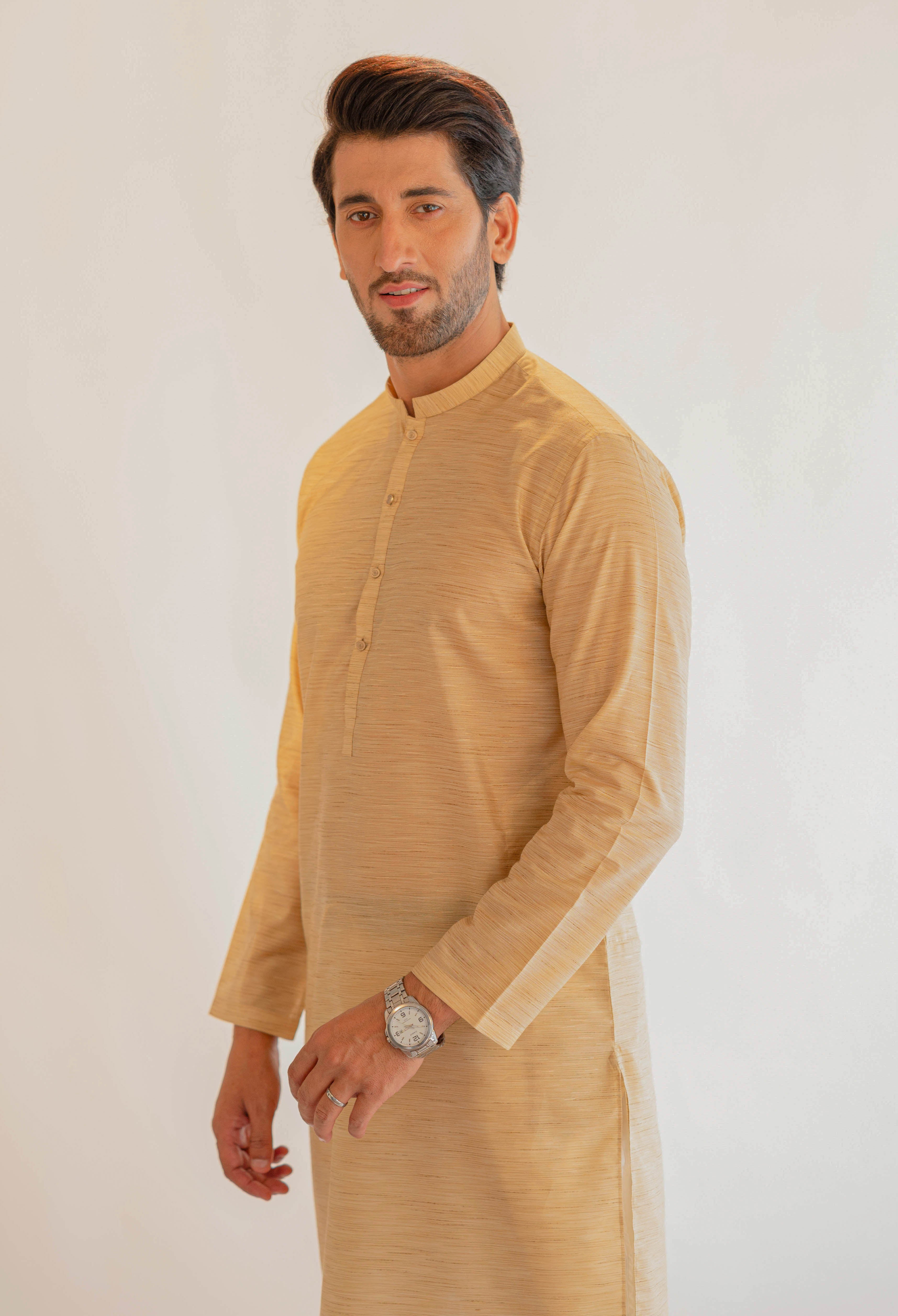 Lira Silk-Blender Golden kurta