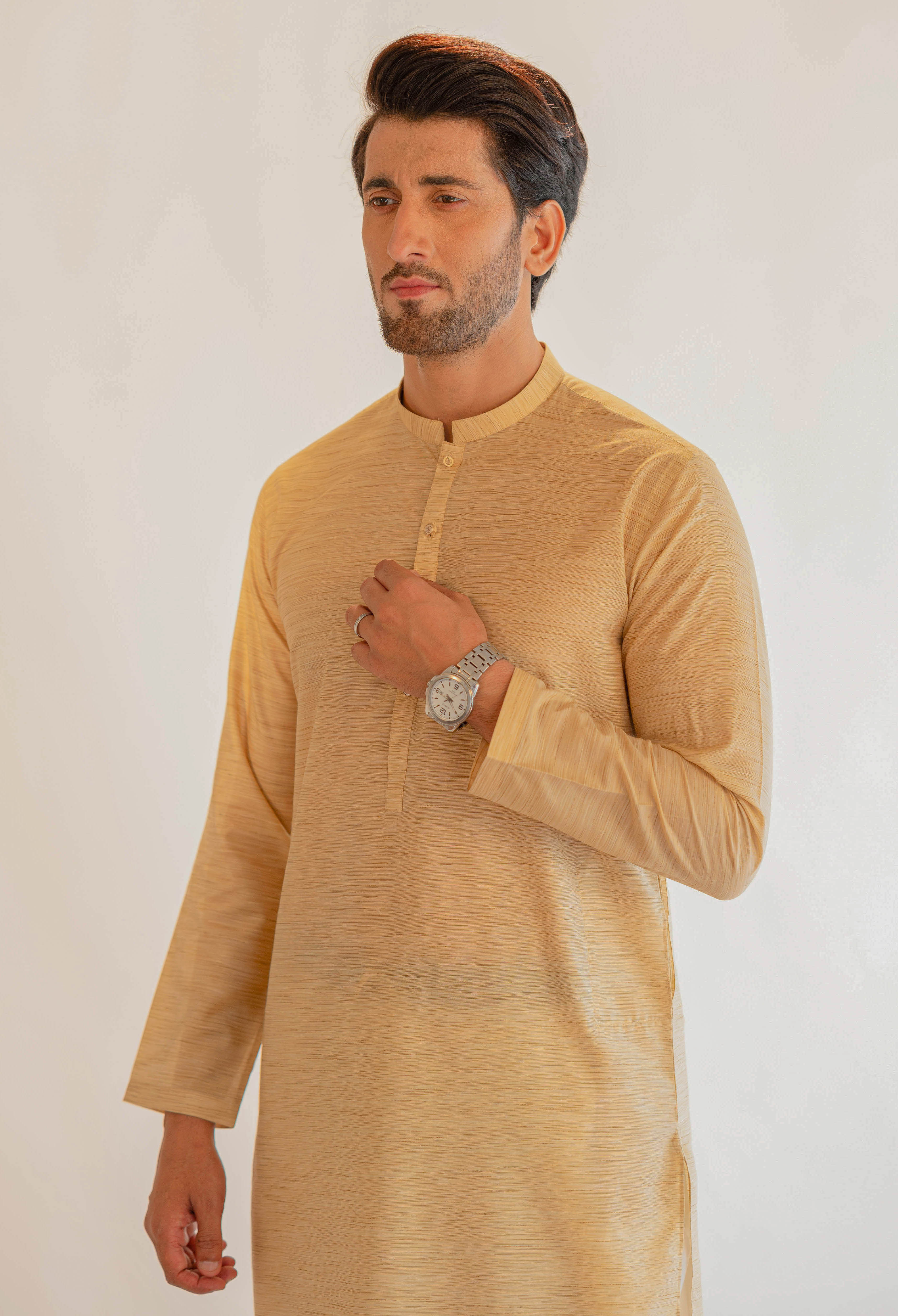 Lira Silk-Blender Golden kurta