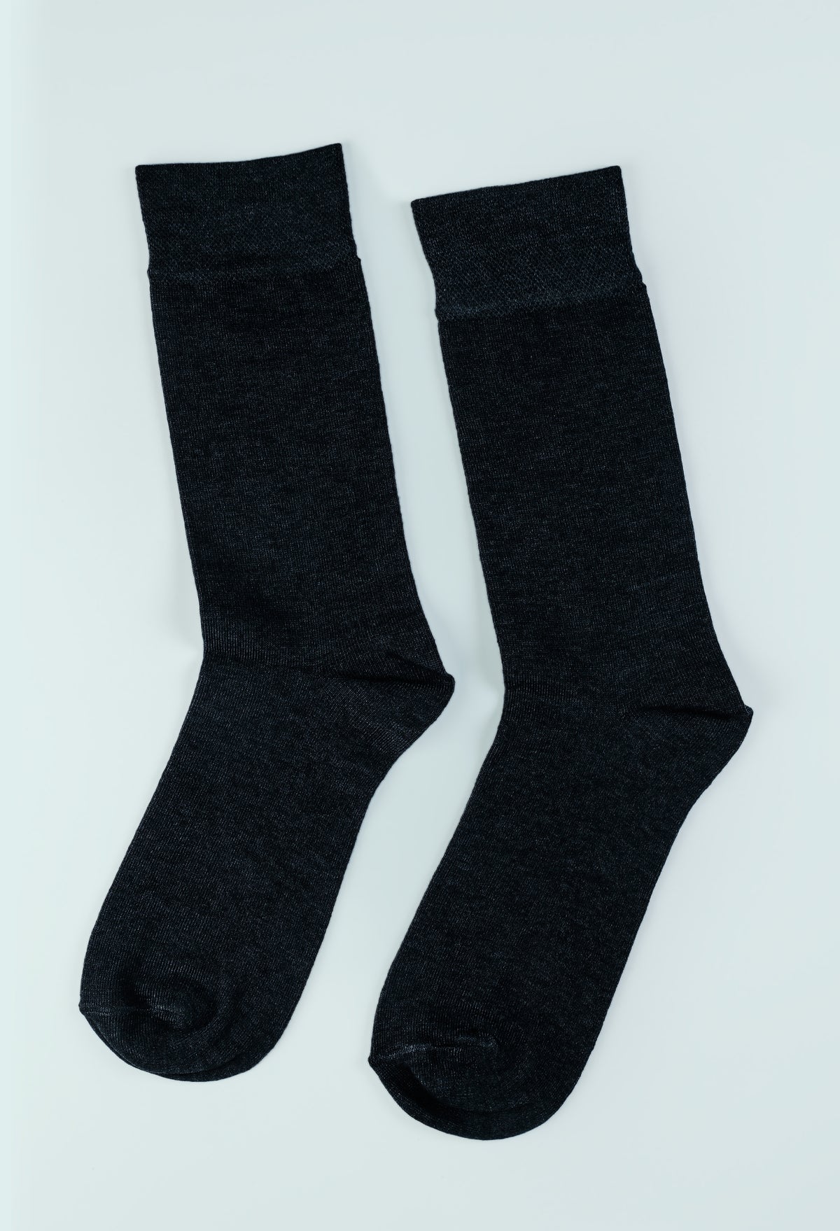Navy Blue Wool Plain Socks