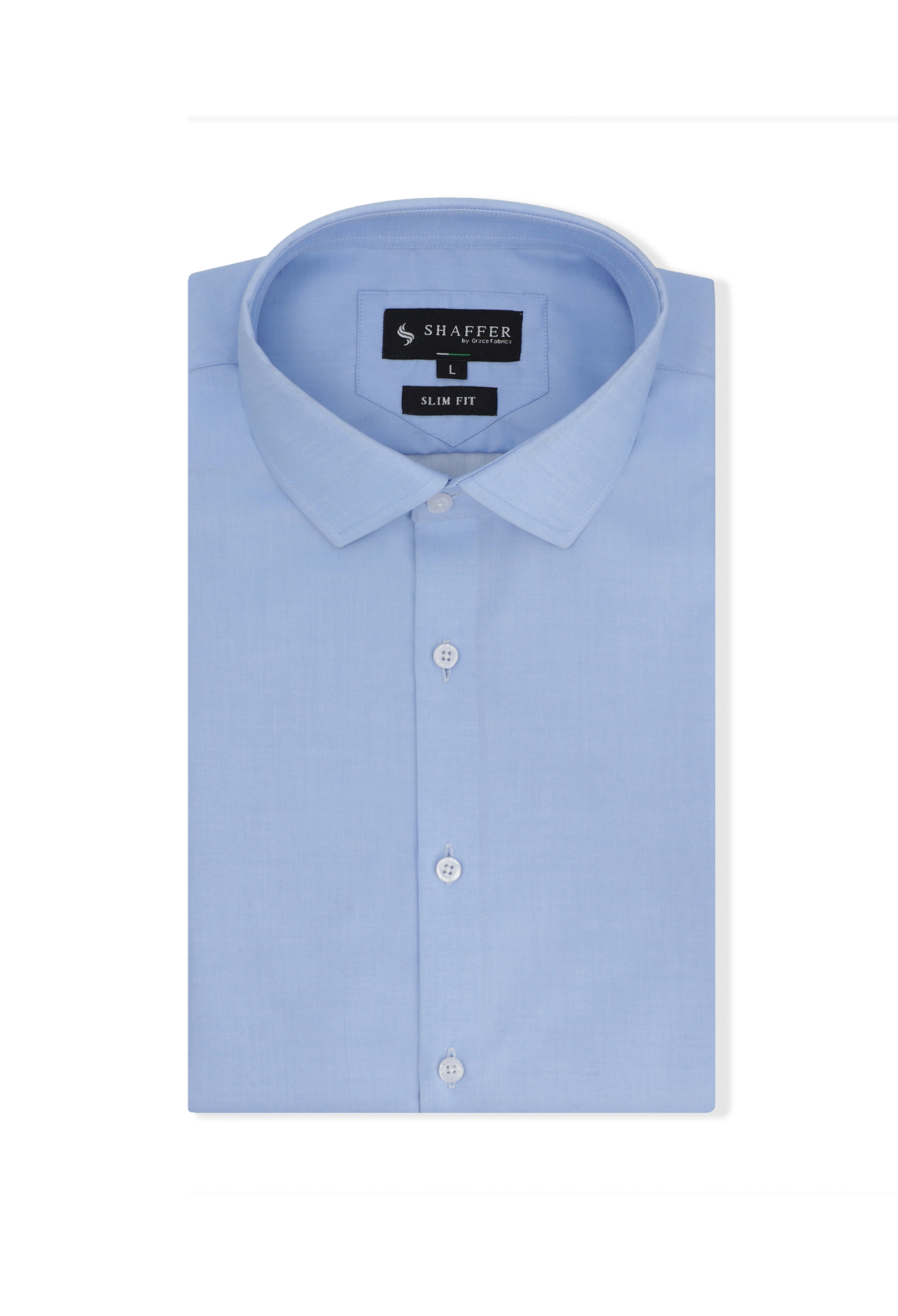 Sky Blue Slim Fit Formal Shirt