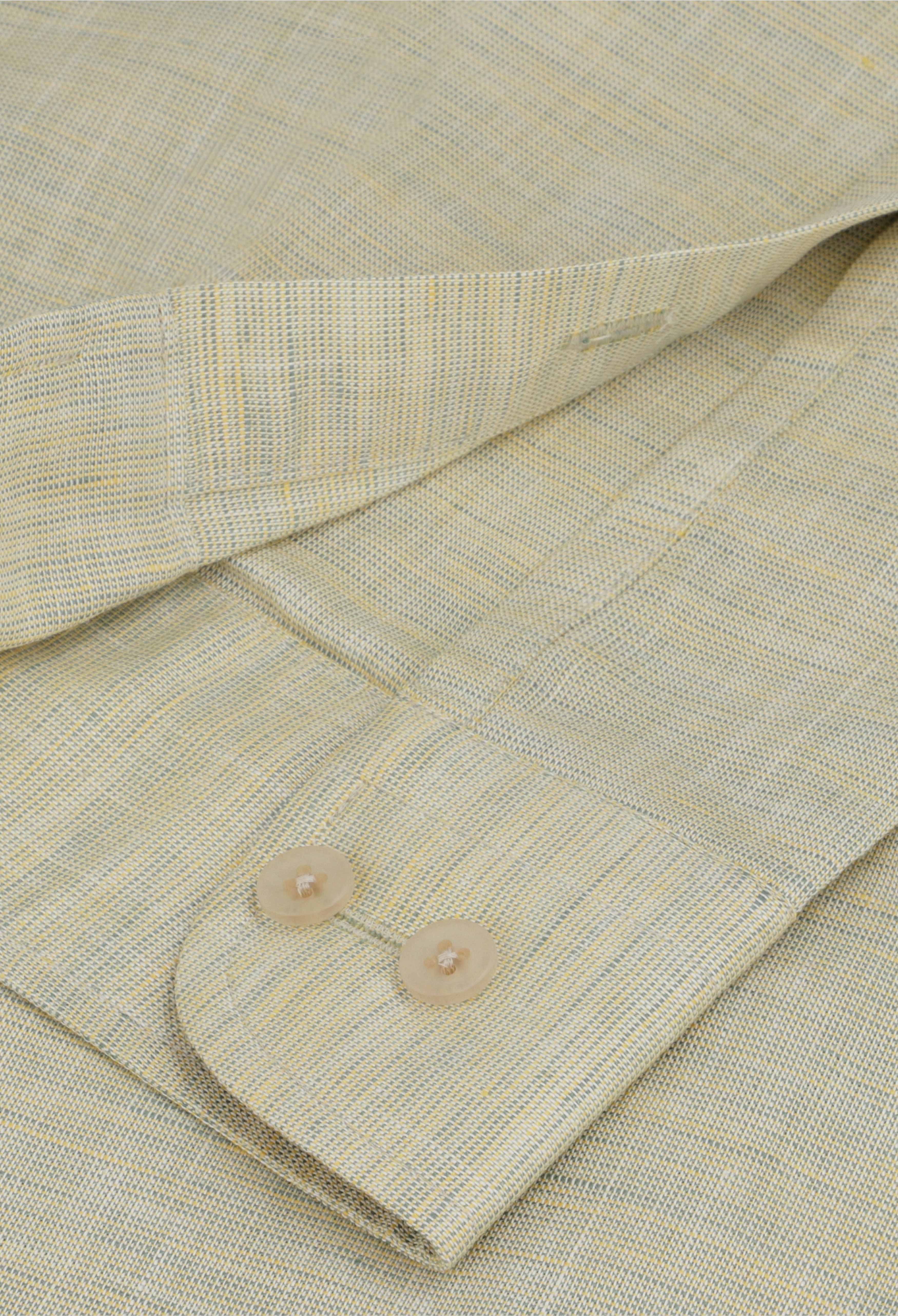 Beige Lining Slim Fit Shirt