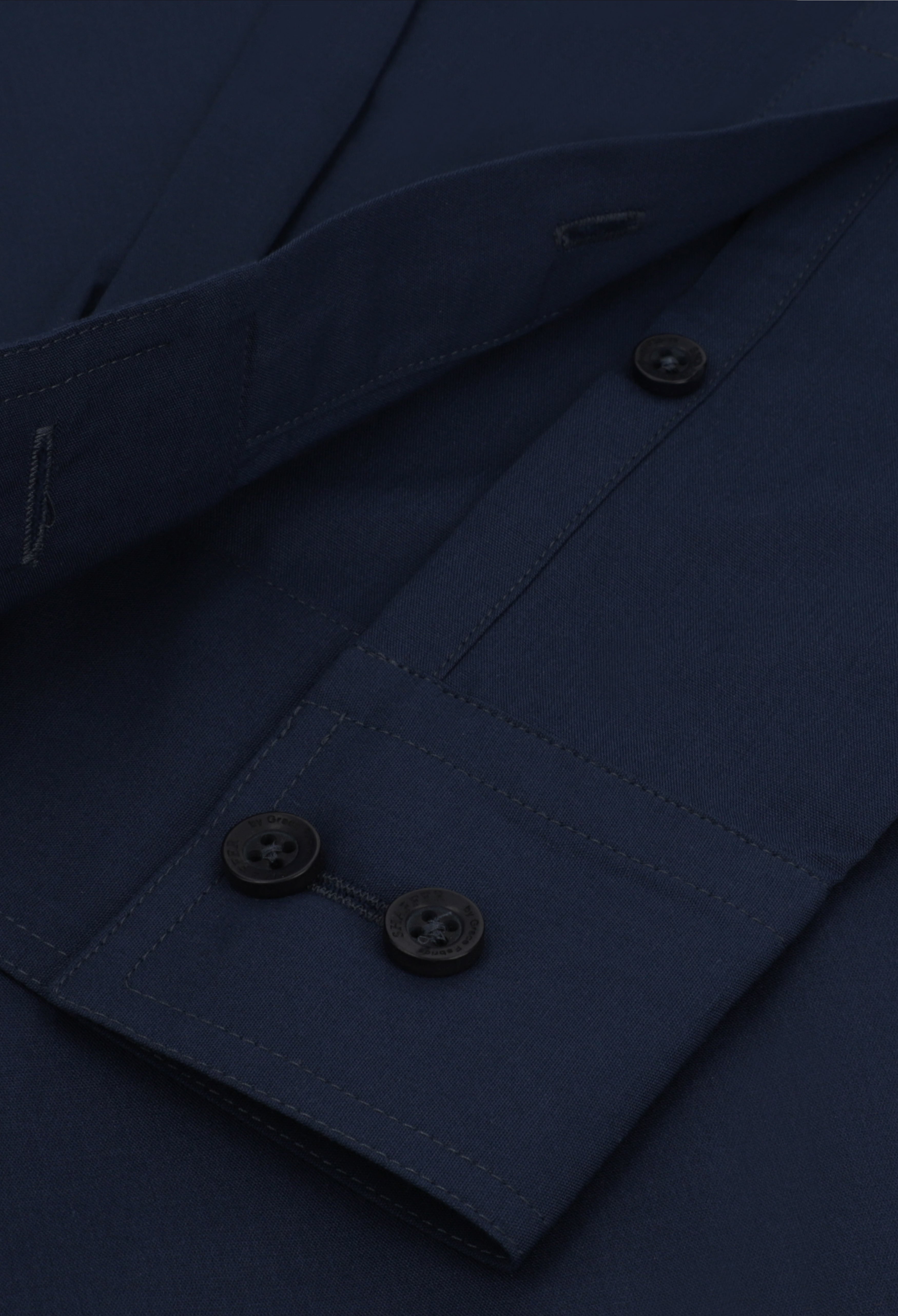 Blue Plain Slim Fit Shirt