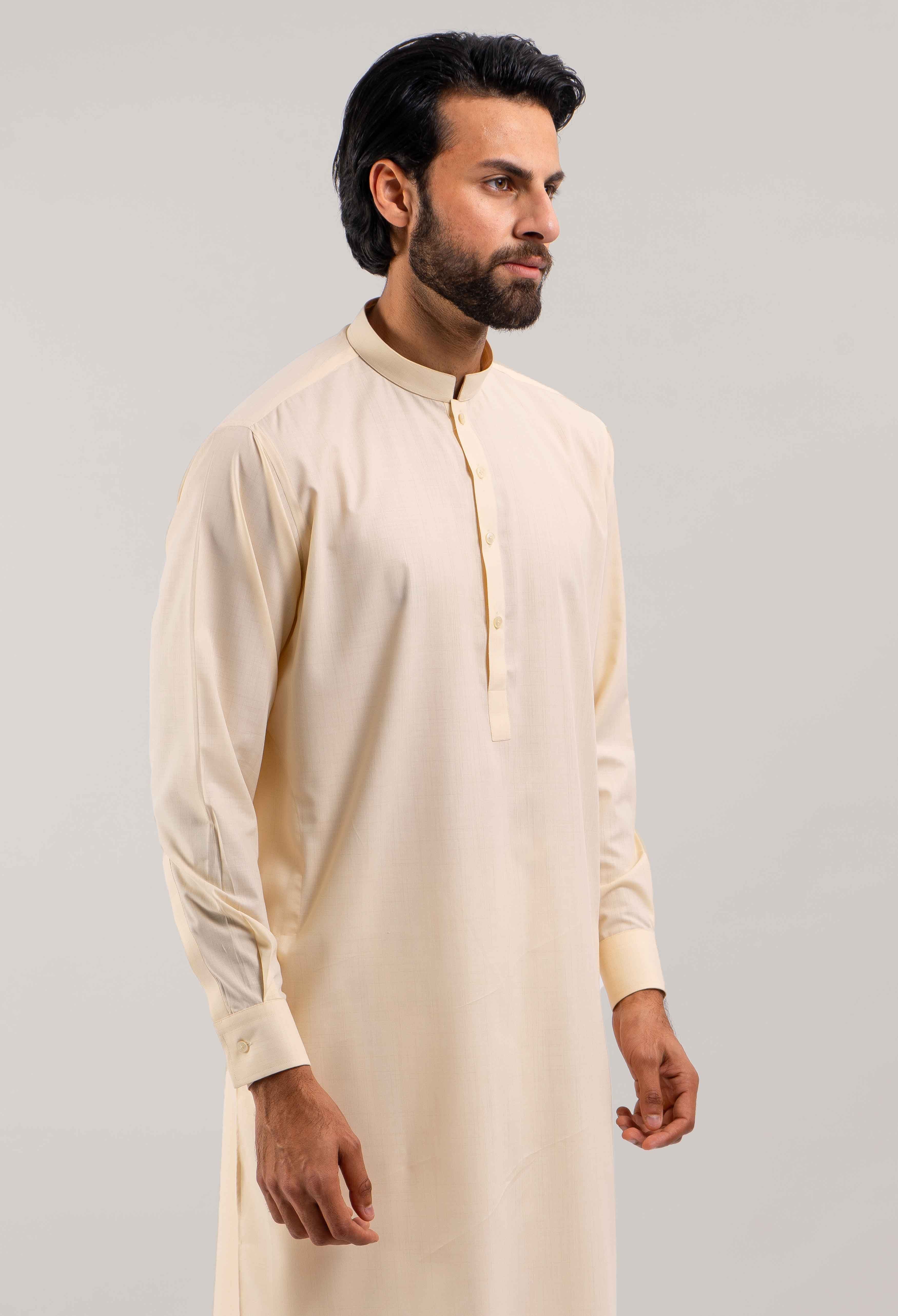 Tuscan Brown Blended Kameez Shalwar