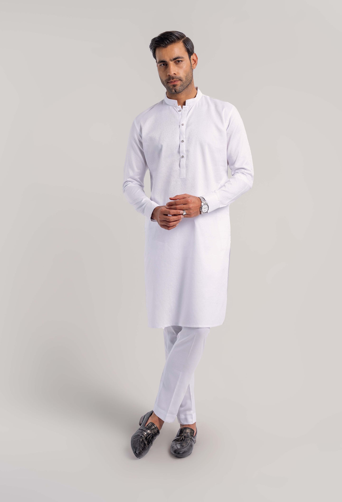 Egg White cotton Kurta Pajama