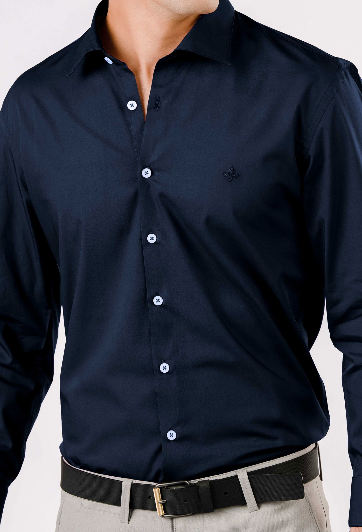 Deep Navy Sportage Cotton Shirt