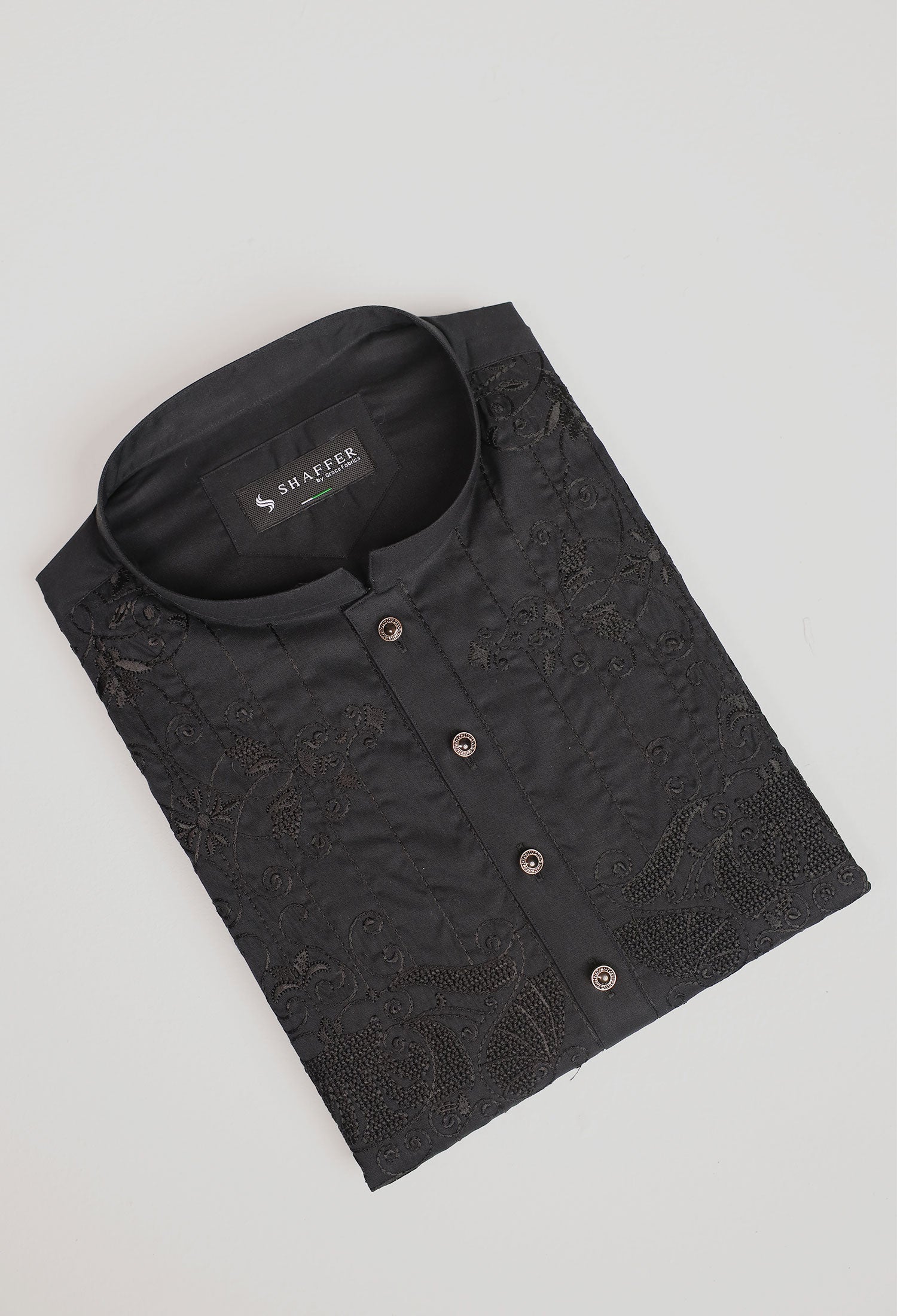 SOBER STYLE - BLACK KURTA PAJAMA