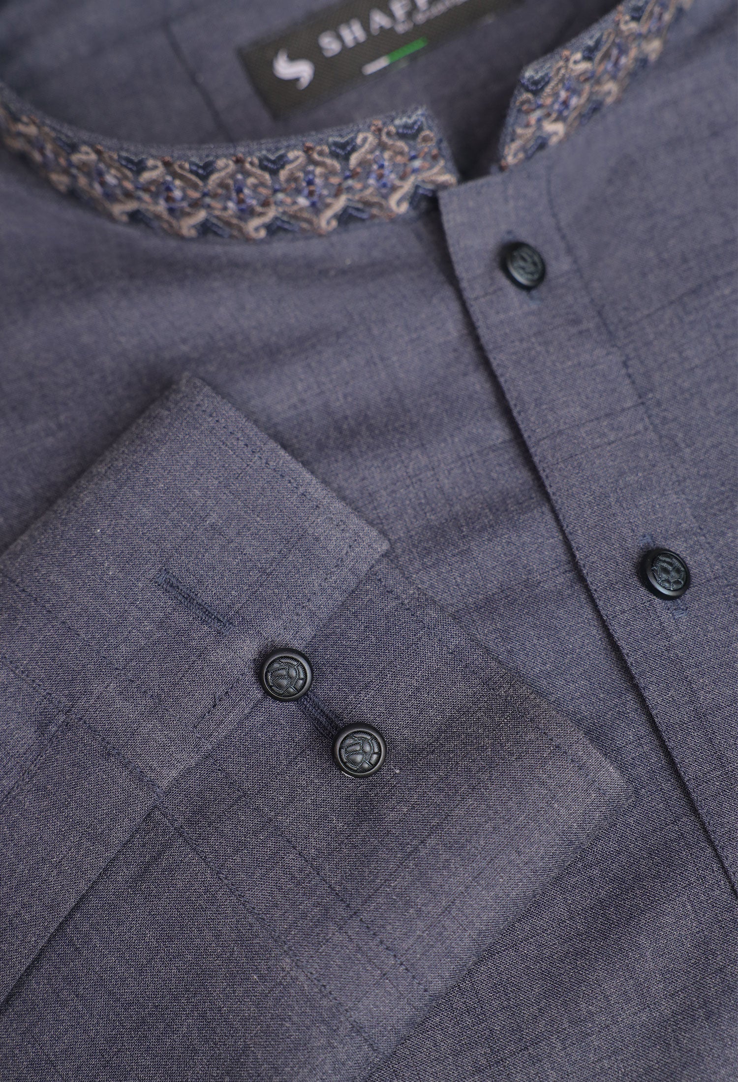 BARMATIC - D-GREY KAMEEZ SHALWAR