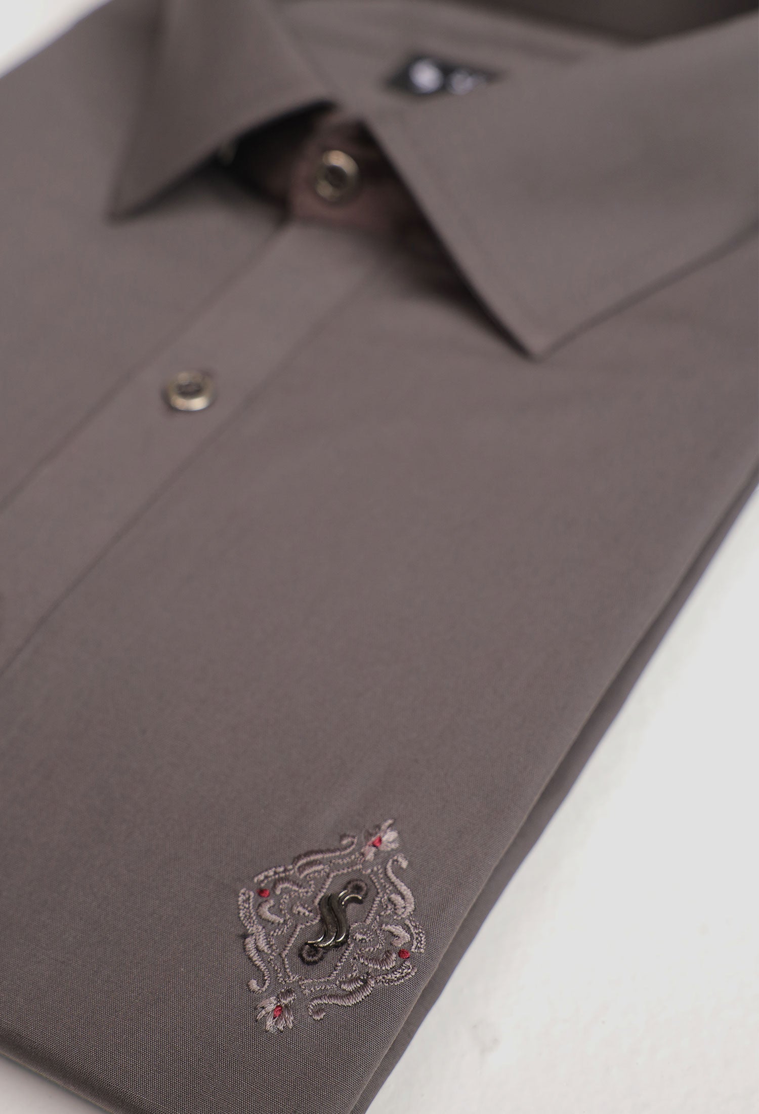 GREY EMBROIDERED KAMEEZ SHALWAR