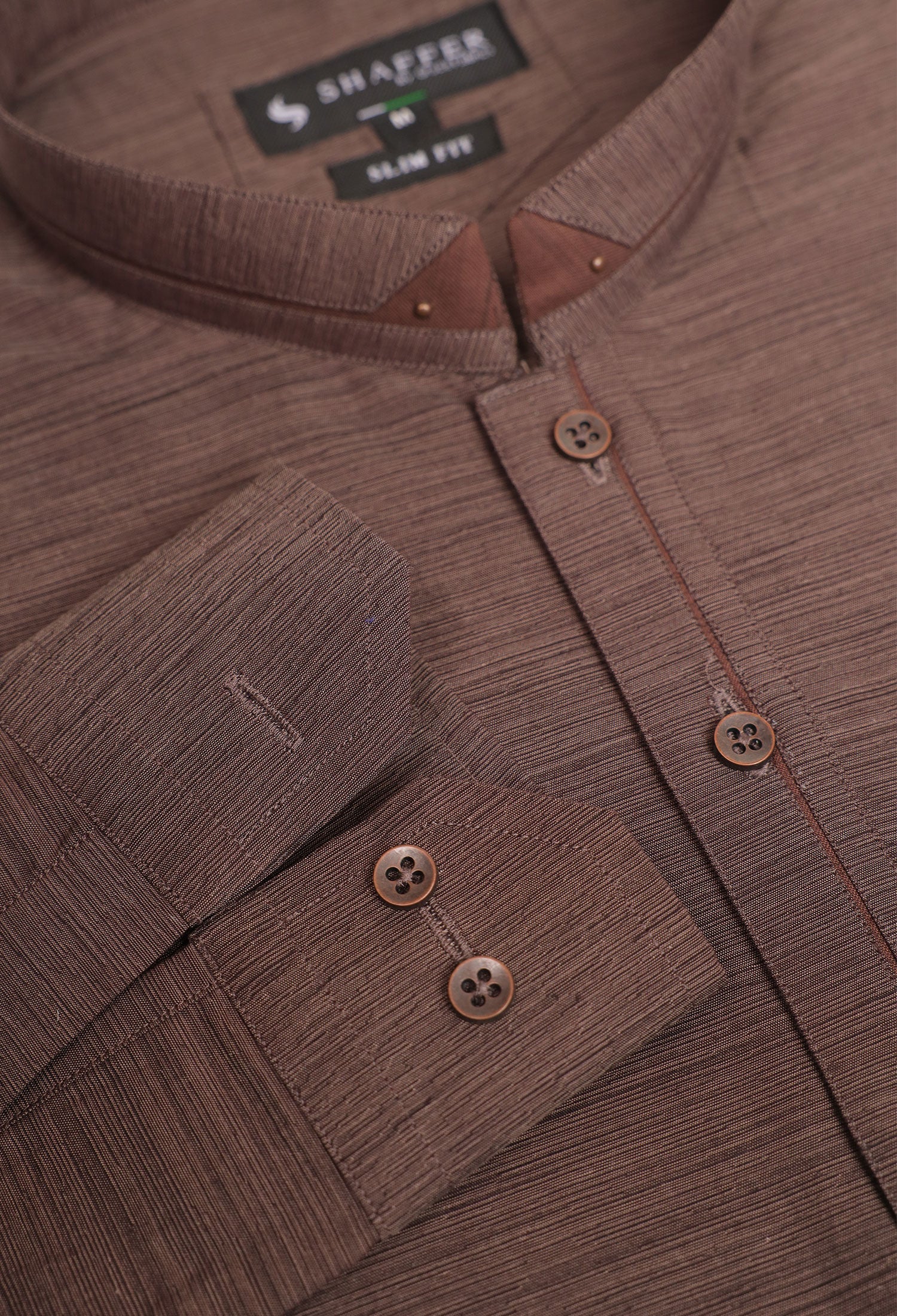 BROWN DETAILING KAMEEZ SHALWAR