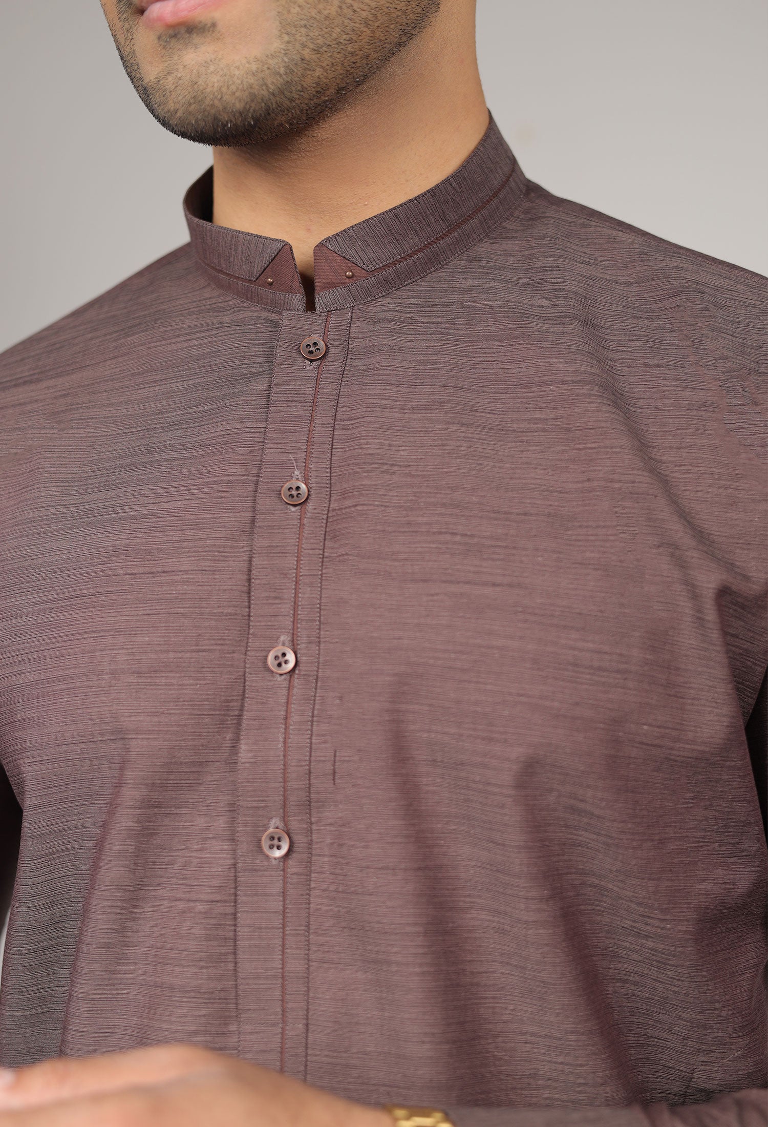 BROWN DETAILING KAMEEZ SHALWAR