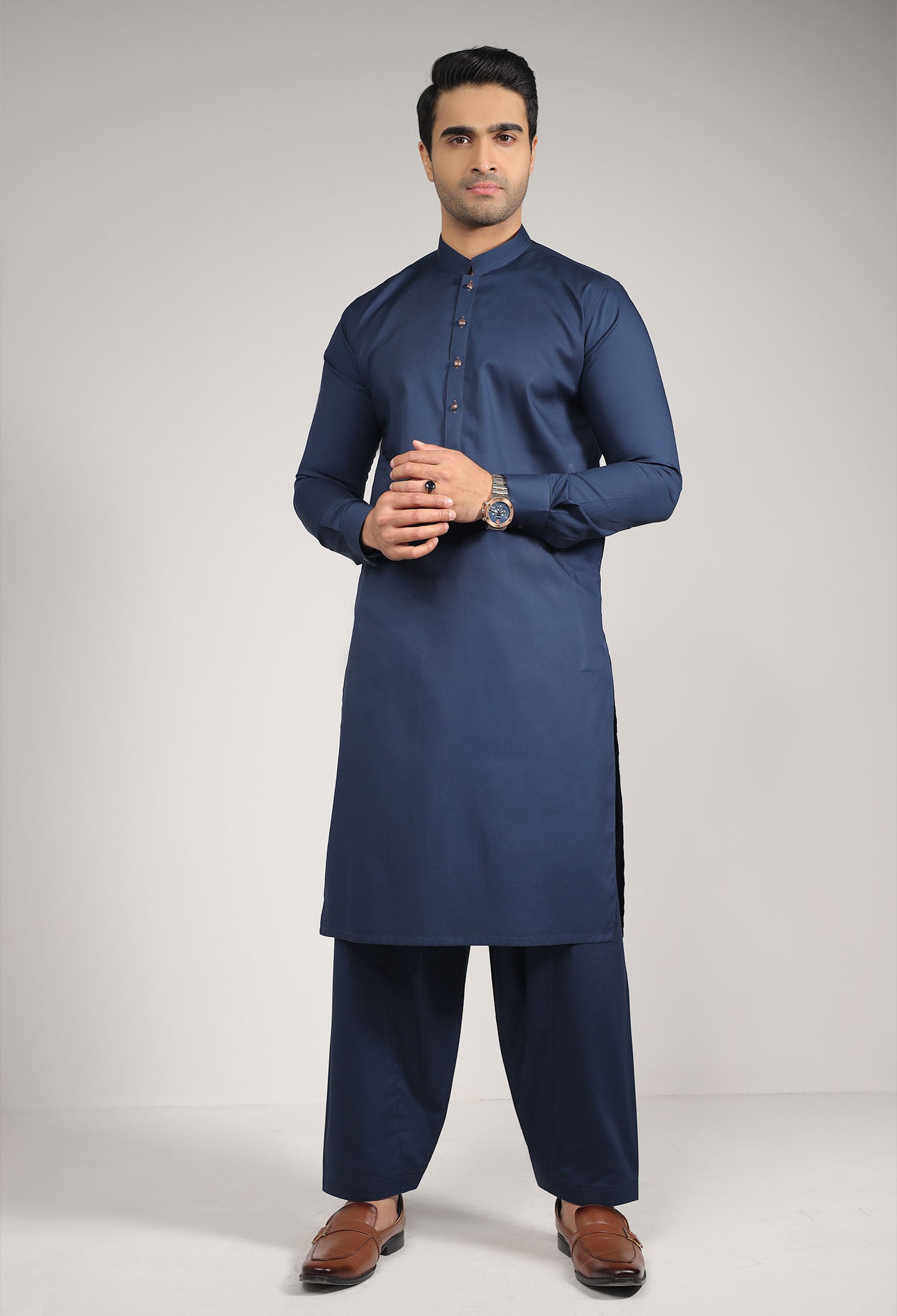 Slim fit shalwar kameez on sale mens