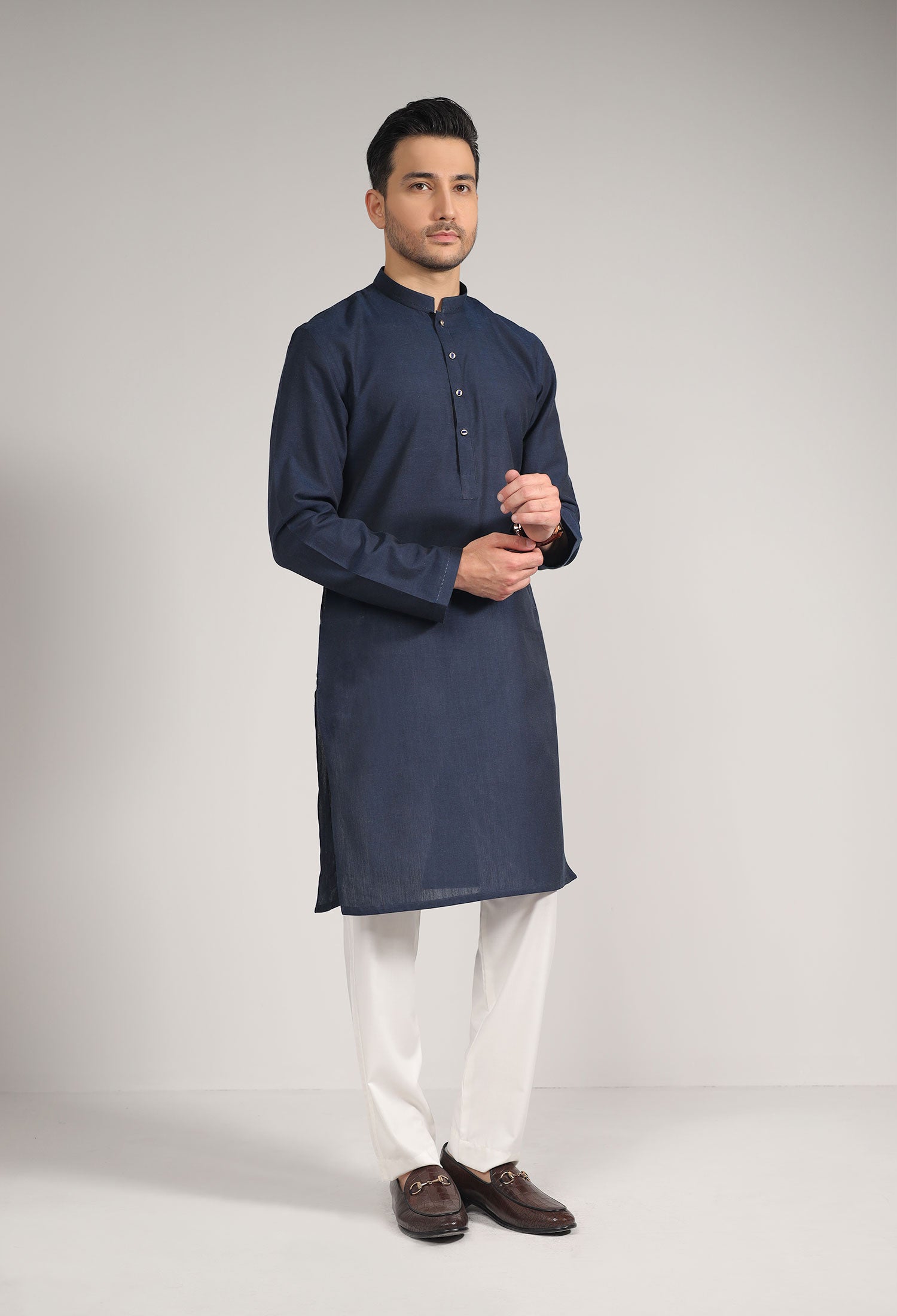 LAPIS BLUE Plain KURTA