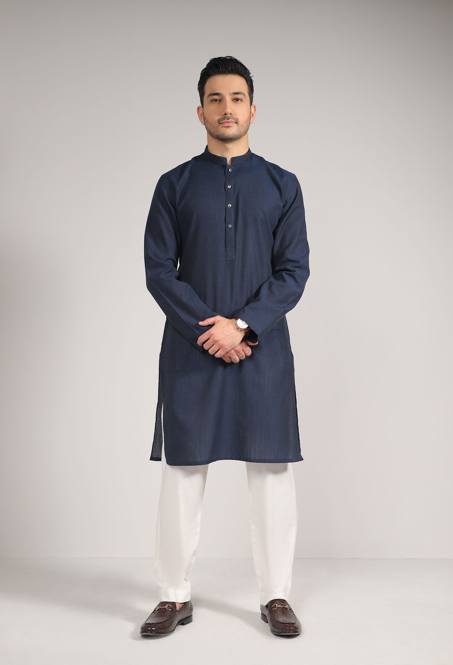 LAPIS BLUE Plain KURTA