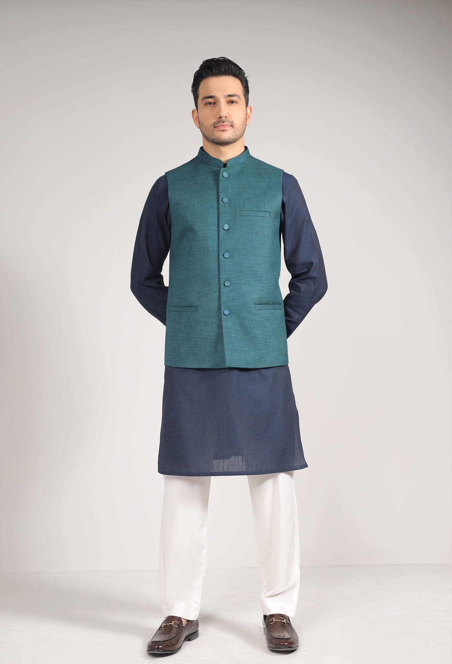 LAPIS BLUE Plain KURTA